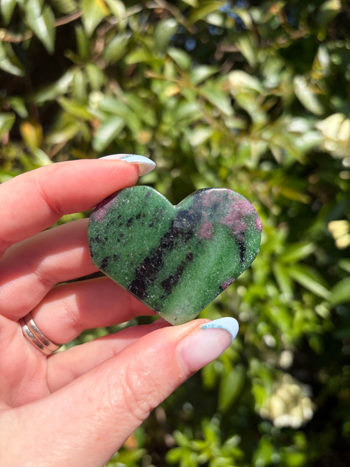 Ruby Zoisite Heart C