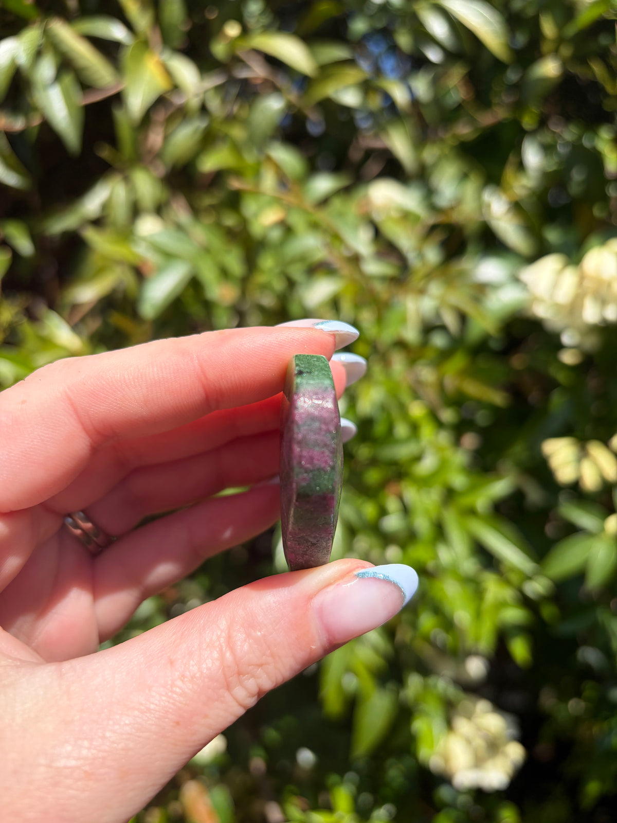 Ruby Zoisite Heart D