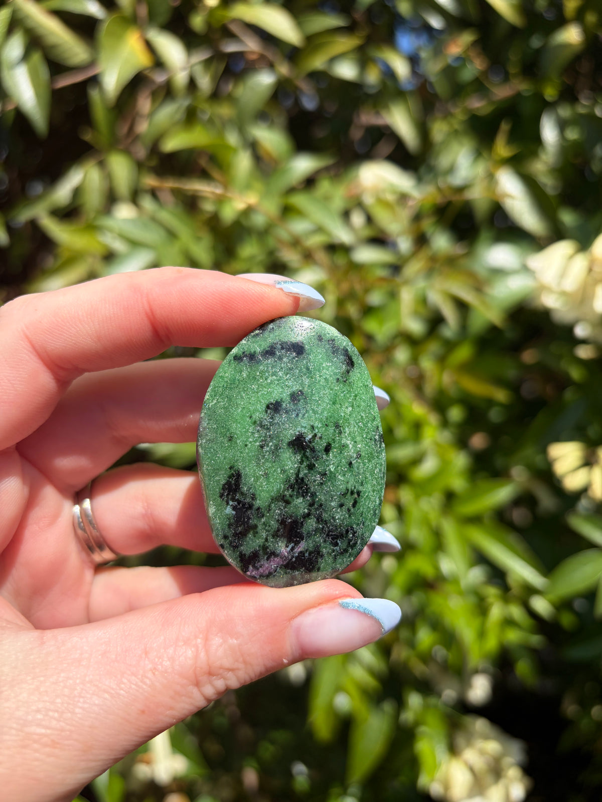 Ruby Zoisite Palm Stone D