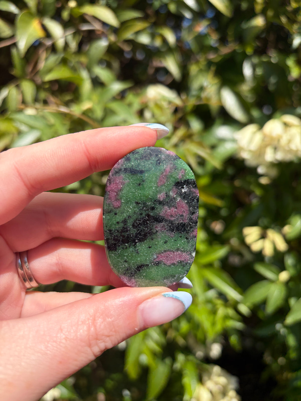 Ruby Zoisite Palm Stone E