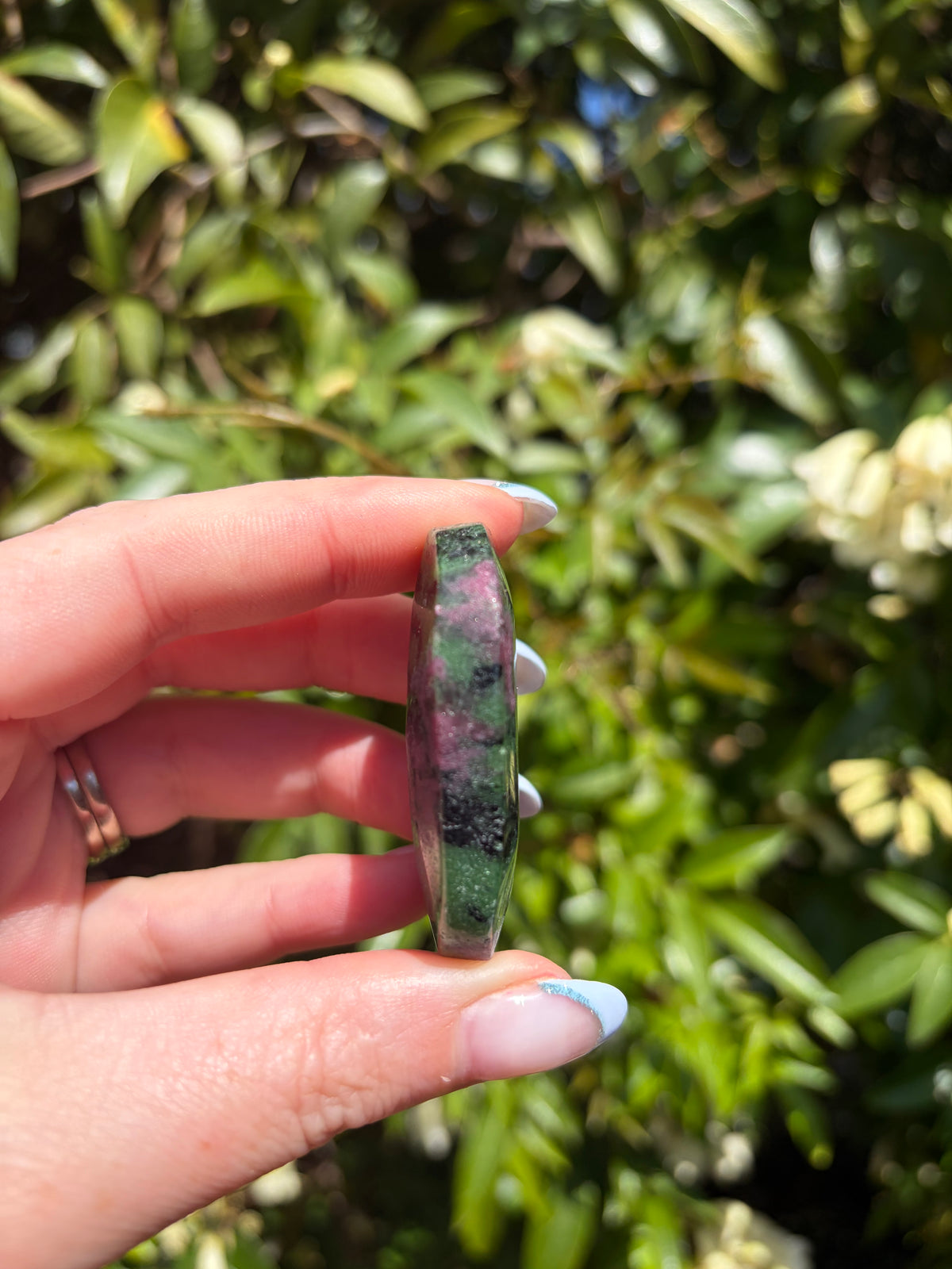 Ruby Zoisite Palm Stone E