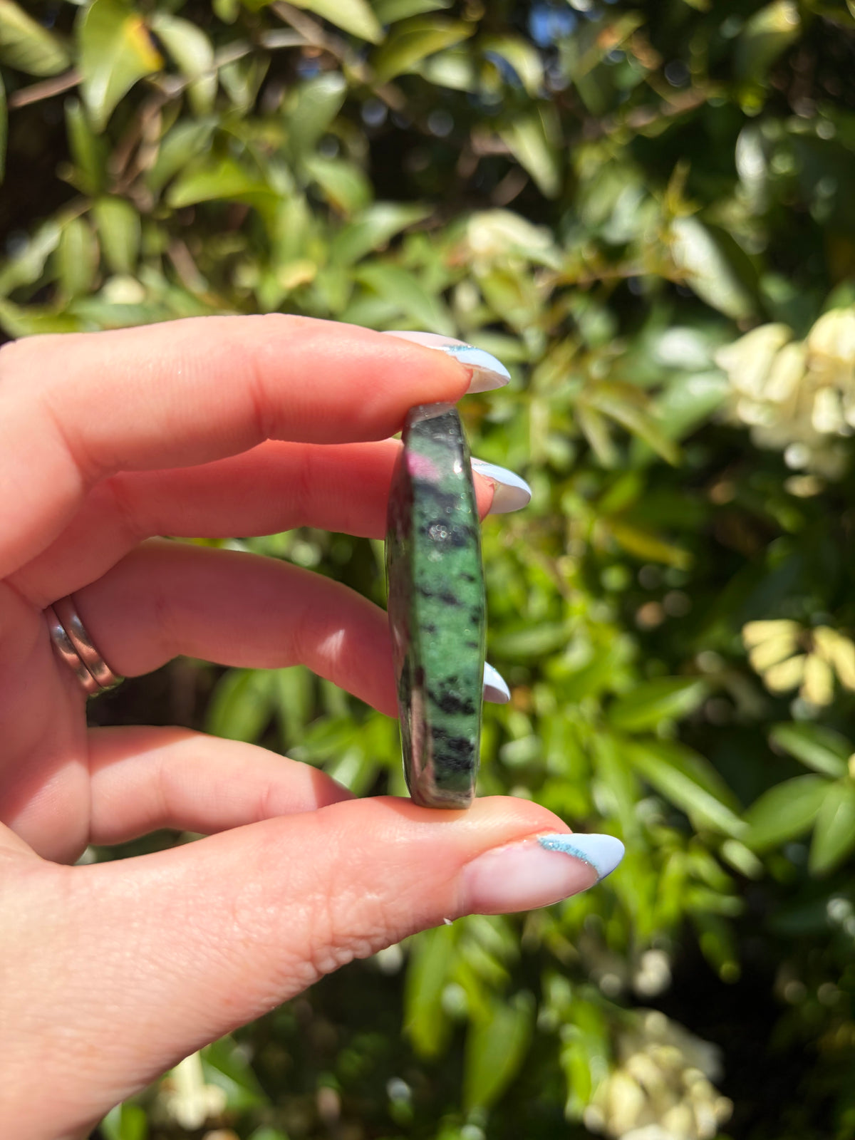 Ruby Zoisite Palm Stone F