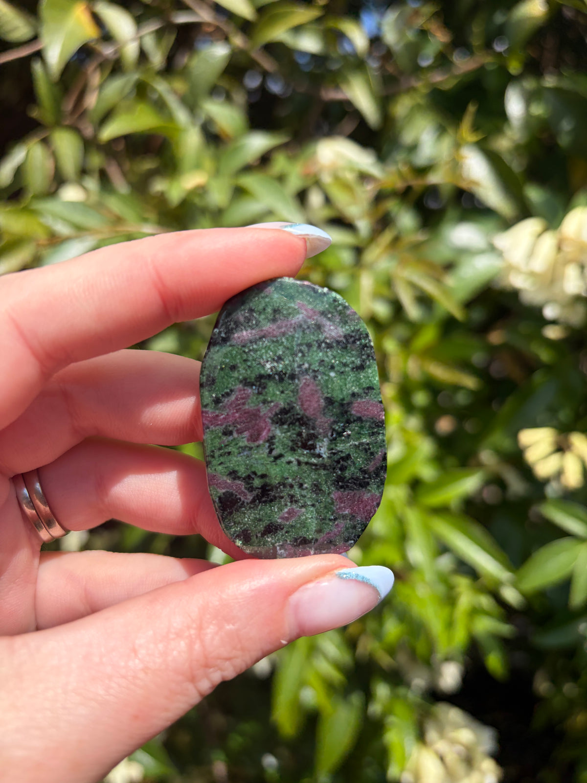 Ruby Zoisite Palm Stone G