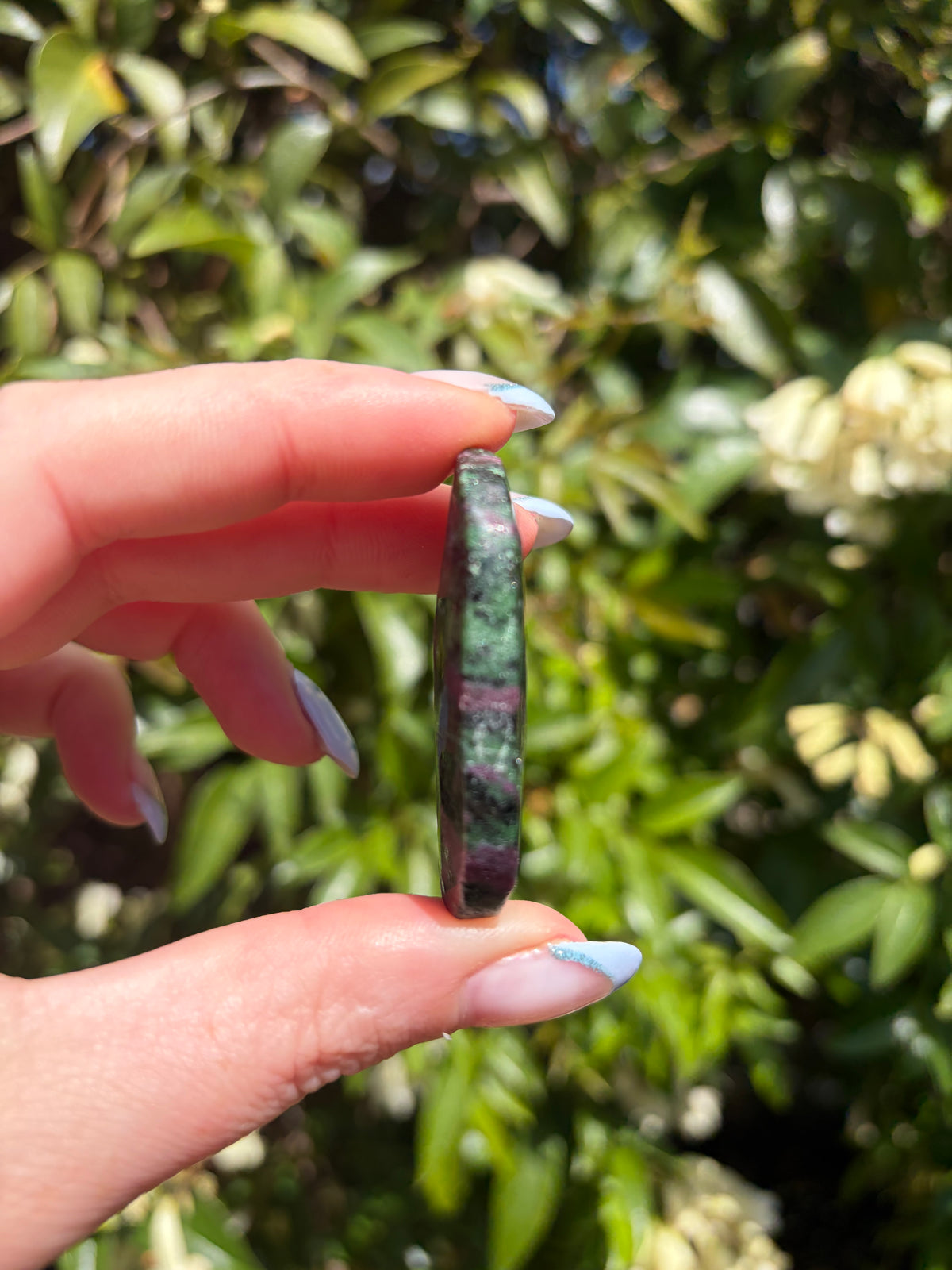 Ruby Zoisite Palm Stone G