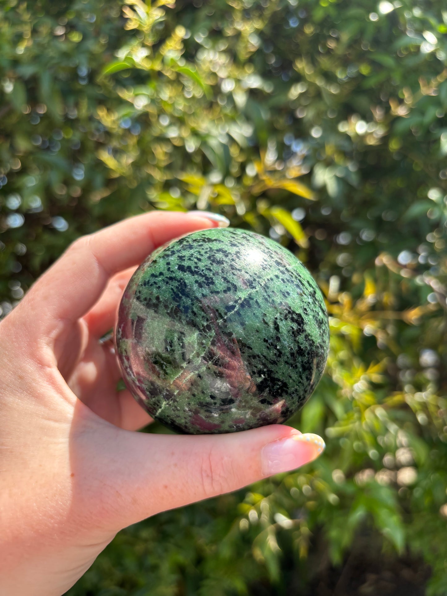 Ruby Zoisite Sphere A