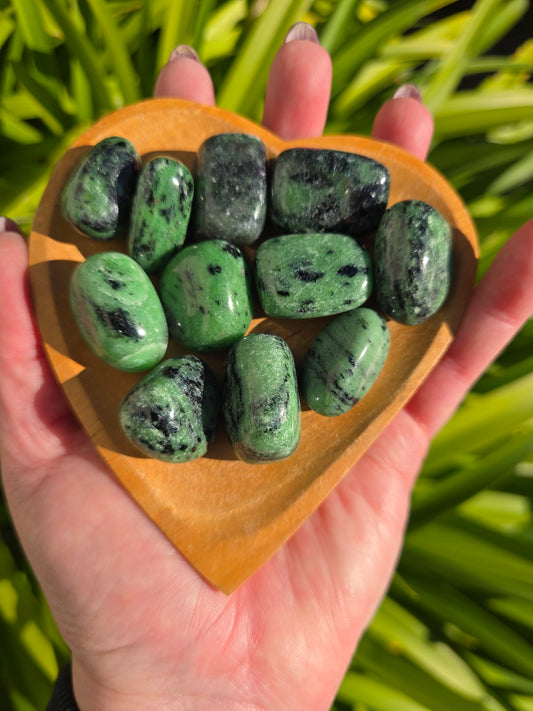 Ruby Zoisite Tumbled Stone