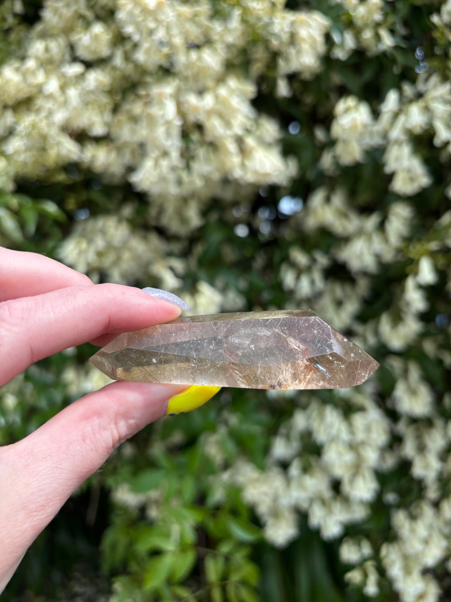 Rutilated Manifestation Quartz Double Terminated Point A