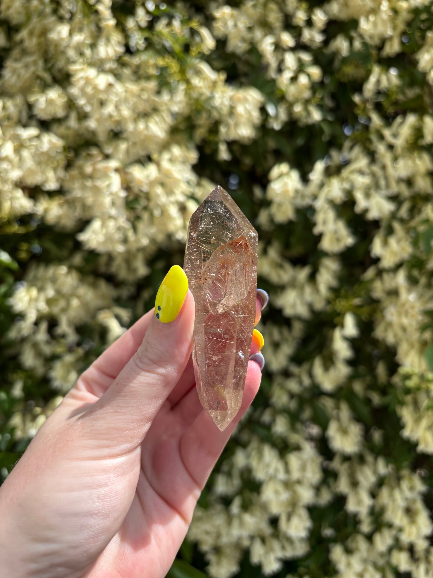 Rutilated Manifestation Quartz Double Terminated Point A