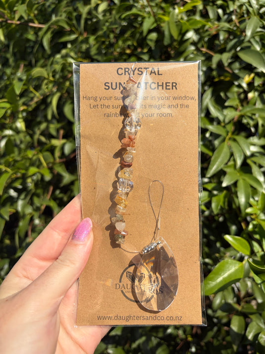 Rutilated Quartz | Tear Drop Sun Catcher