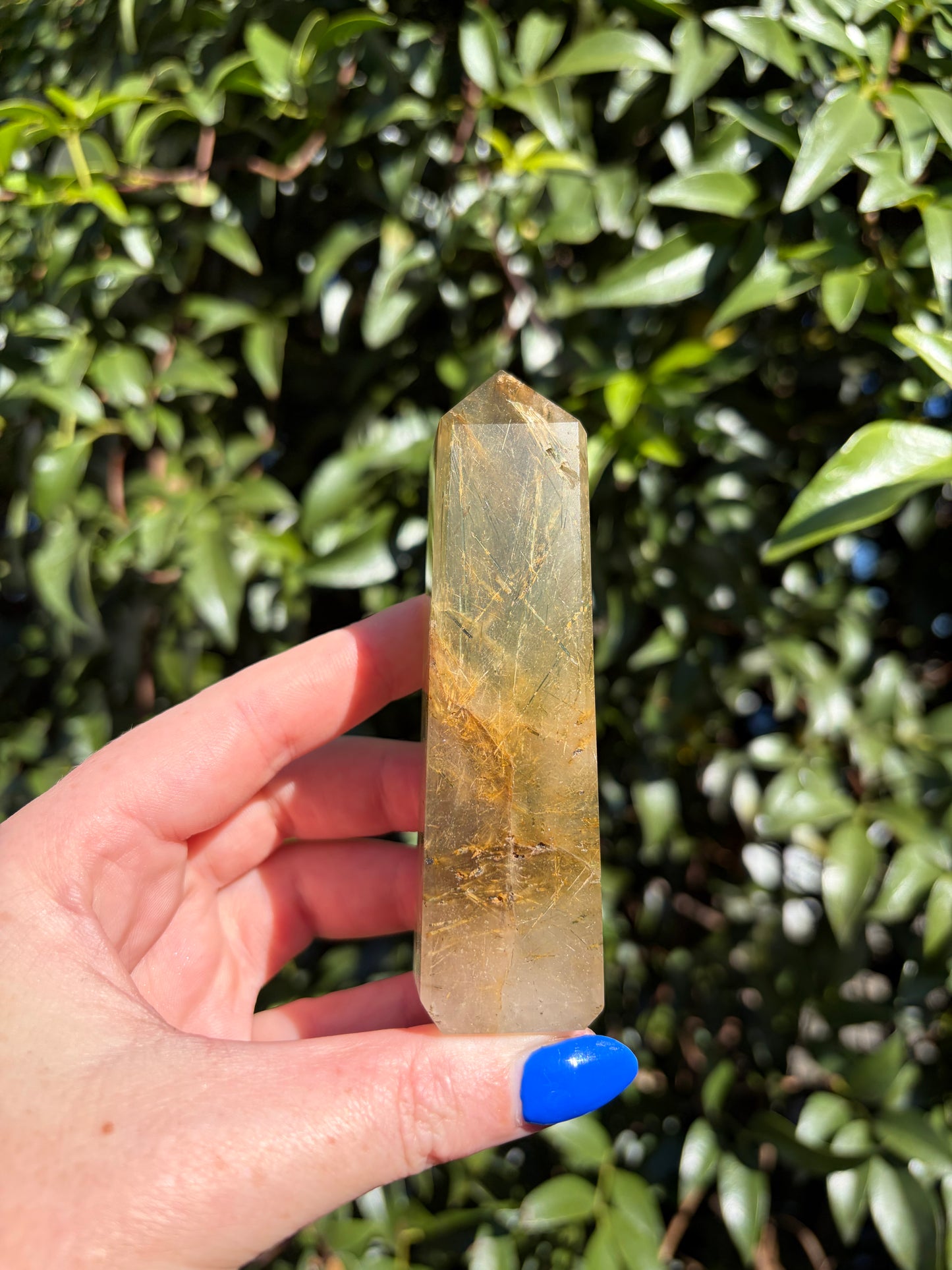 Rutilated Quartz Polished Point K
