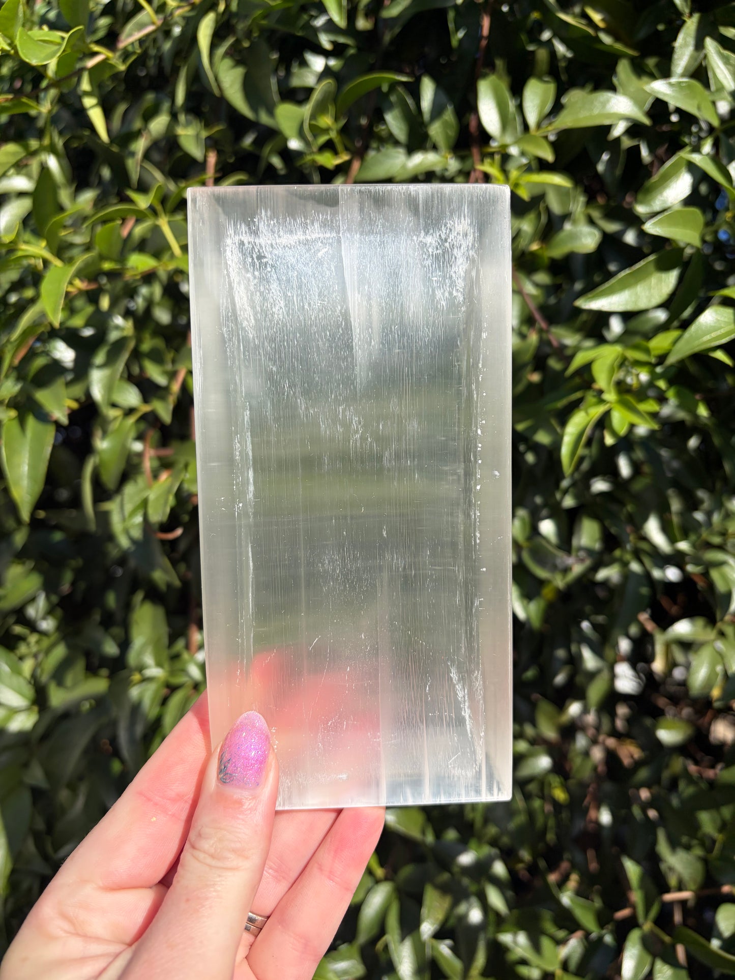 Selenite Rectangle Tray A