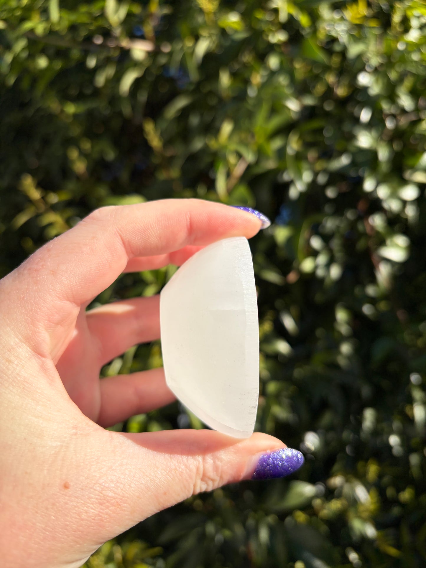 Selenite Round Charging Bowl Mini