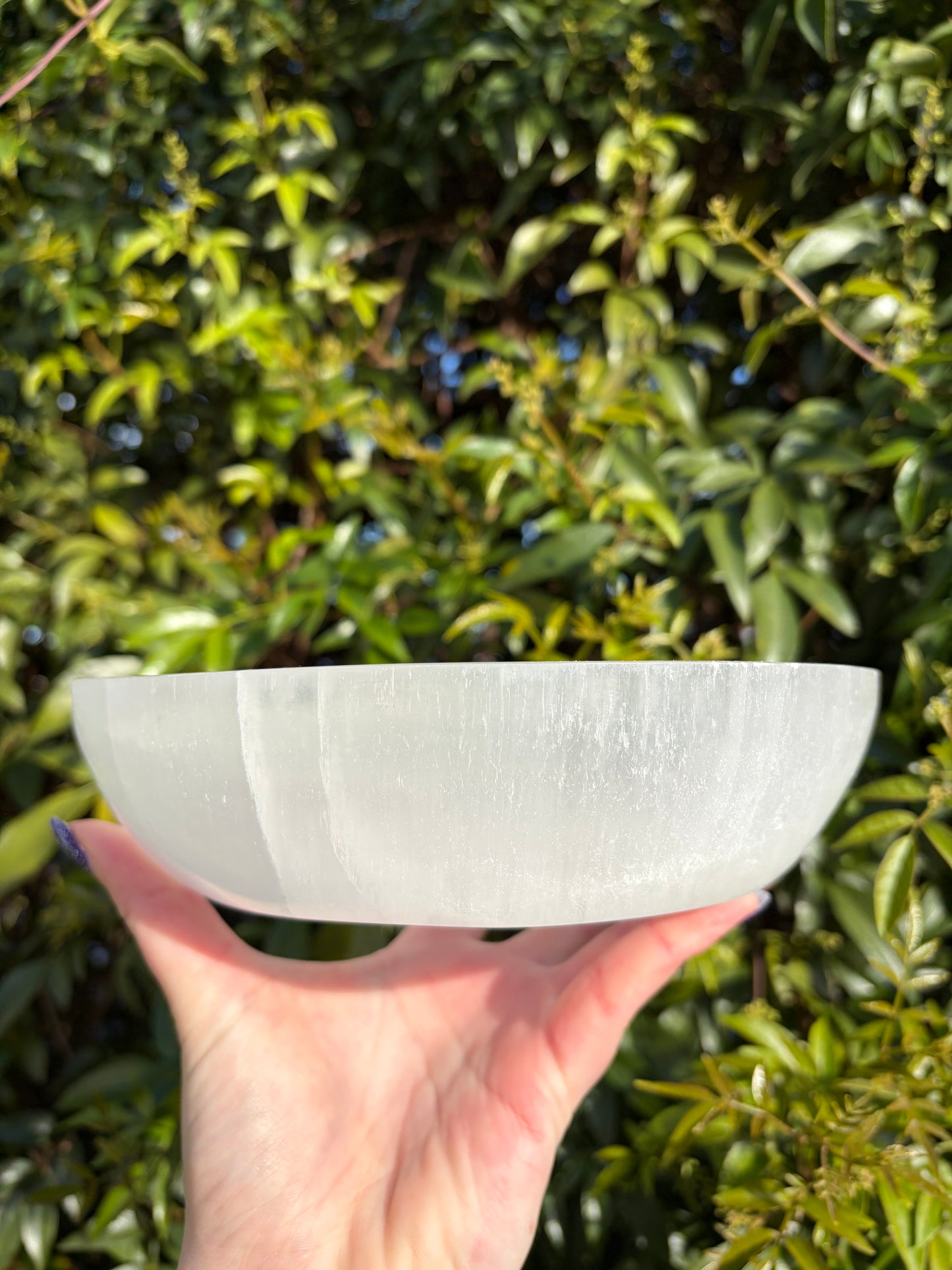 Selenite Round Charging Bowl Xlarge