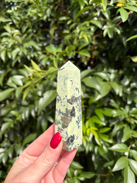 Serpentine & Pyrite Point D