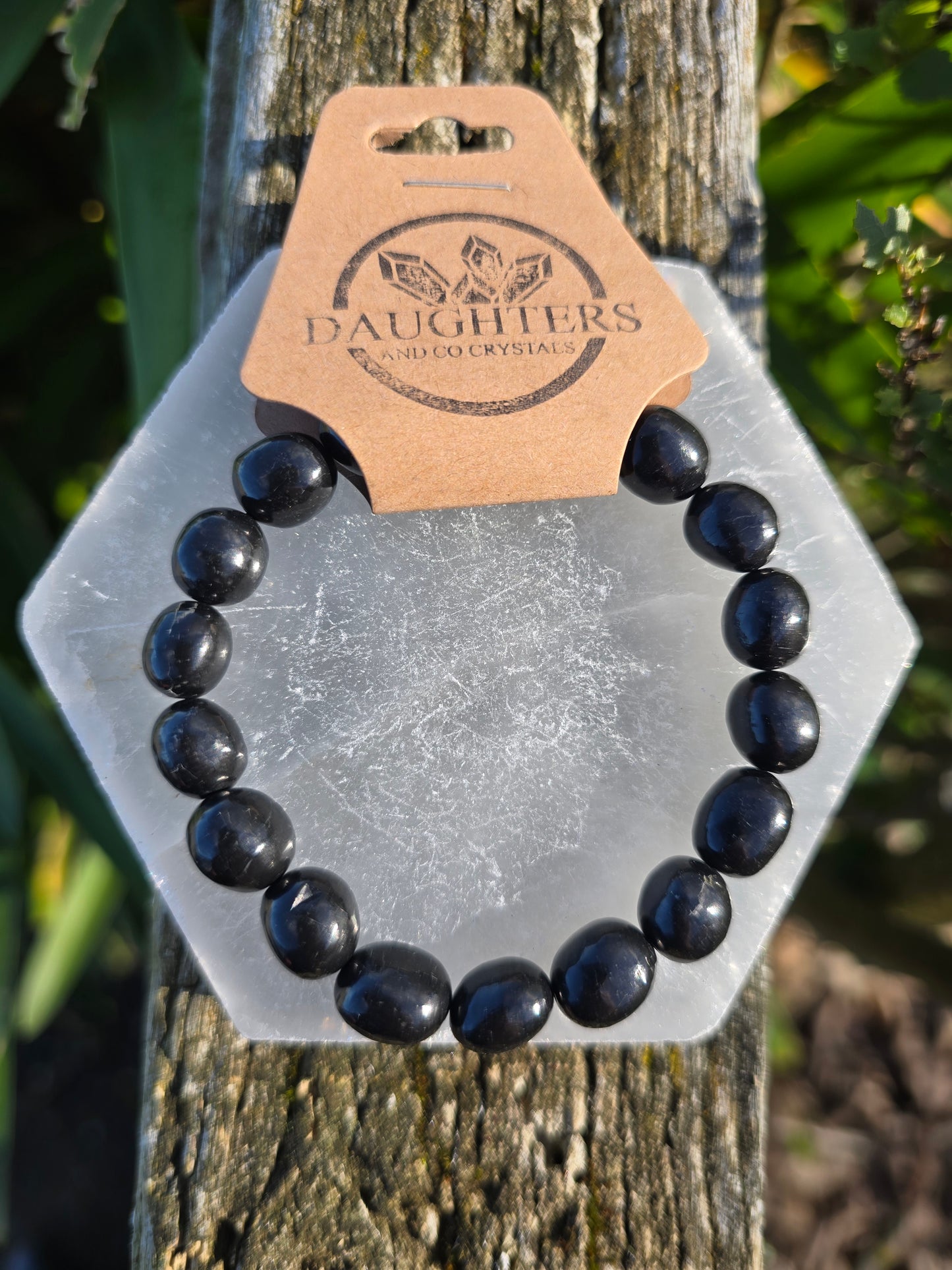 Shungite | Nugget Bead Bracelet 8mm