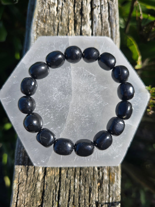 Shungite | Nugget Bead Bracelet