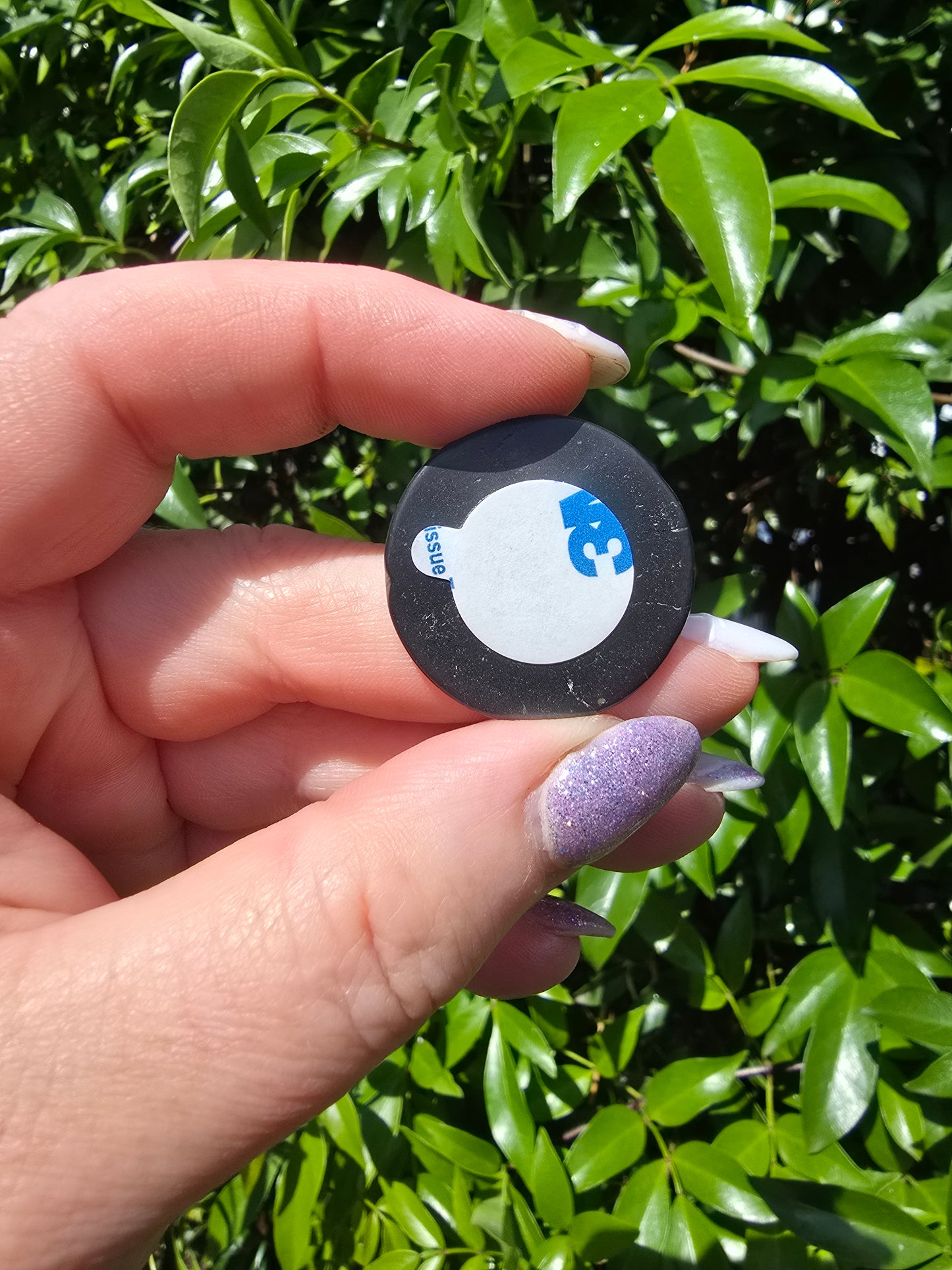 Shungite Round Phone Tab