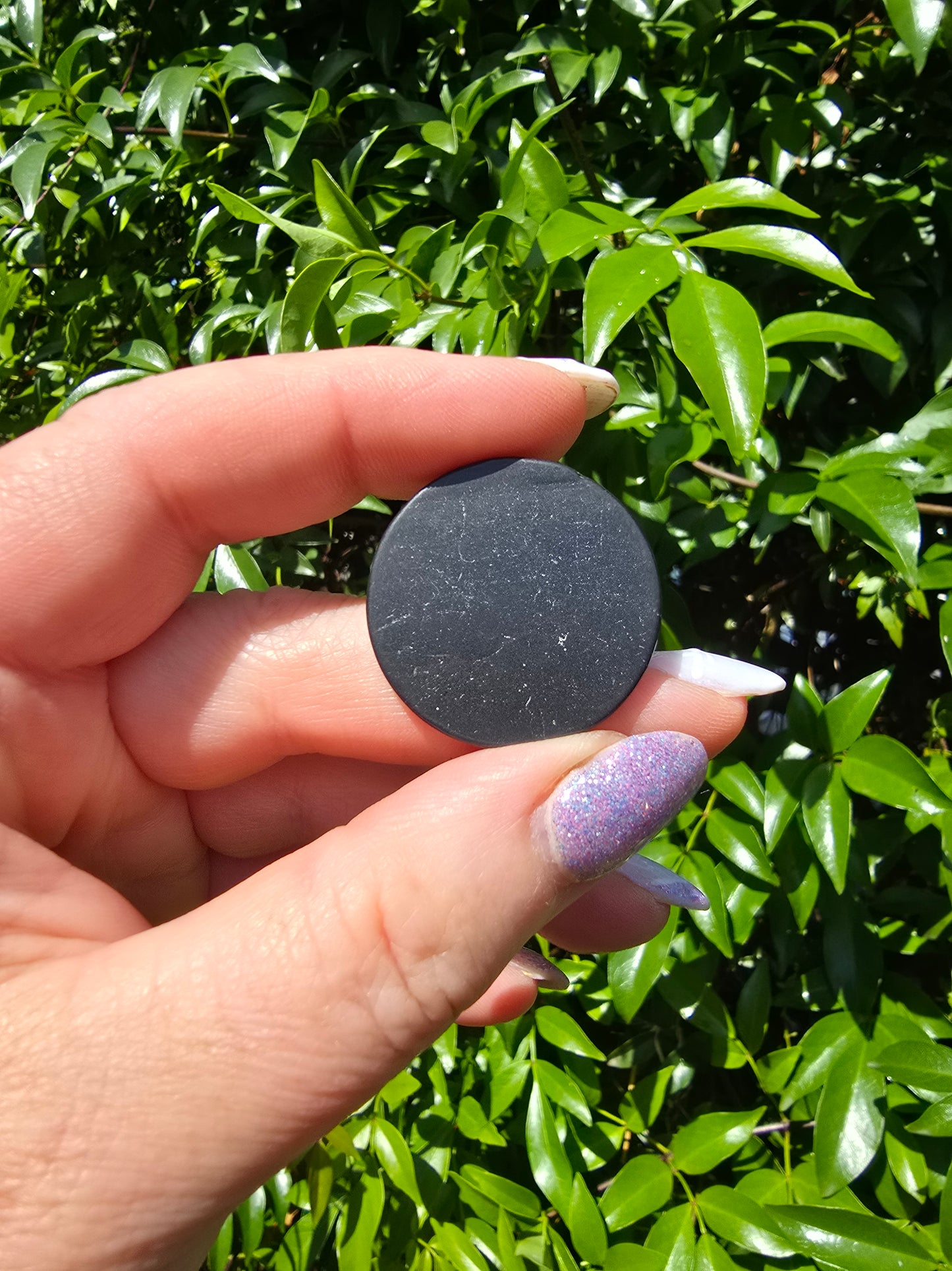 Shungite Round Phone Tab