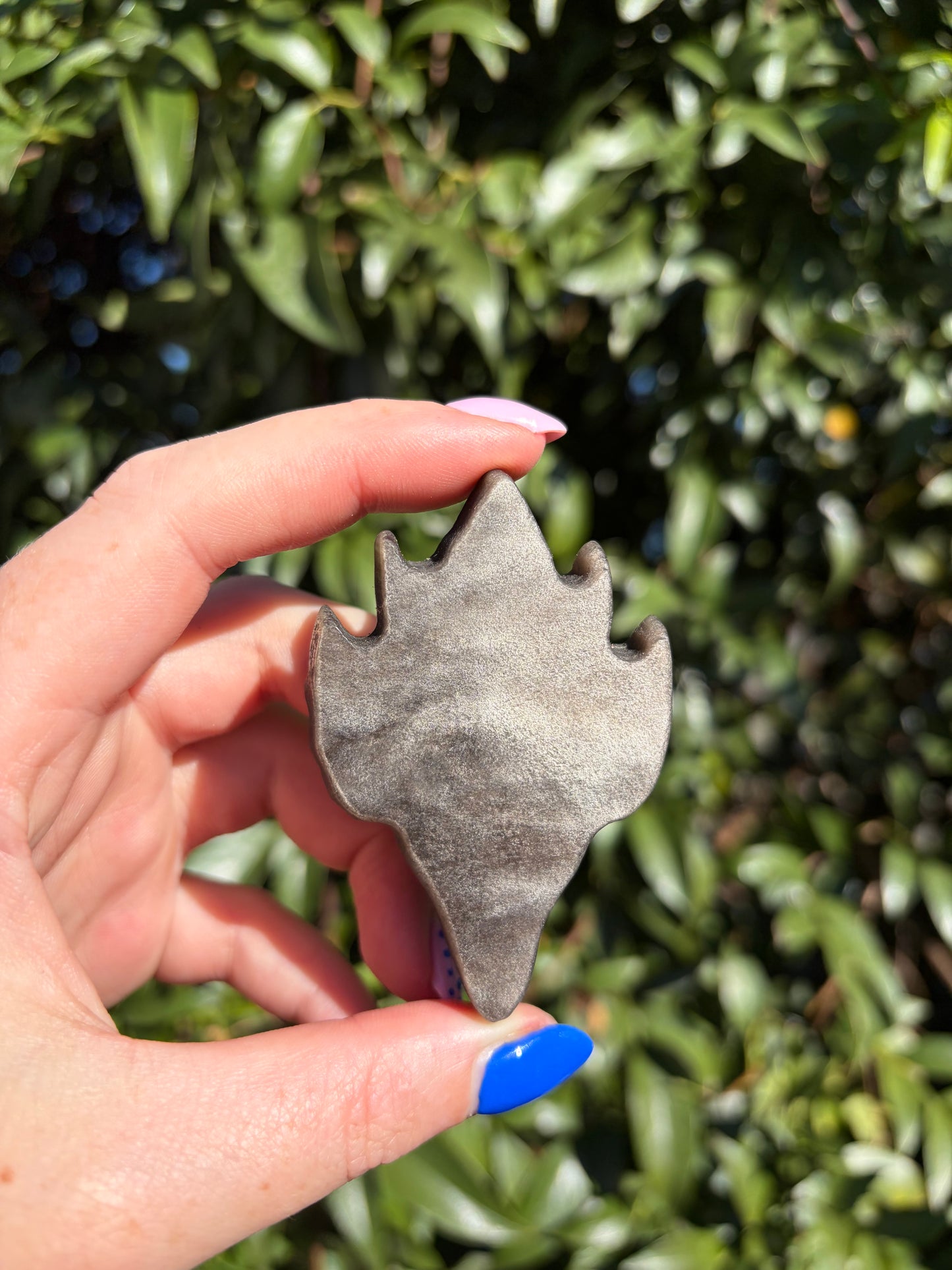 Silver Sheen Obsidian Dragon Carving