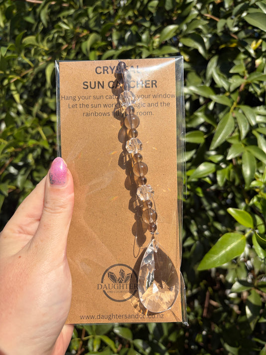 Smoky Quartz | Tear Drop Sun Catcher