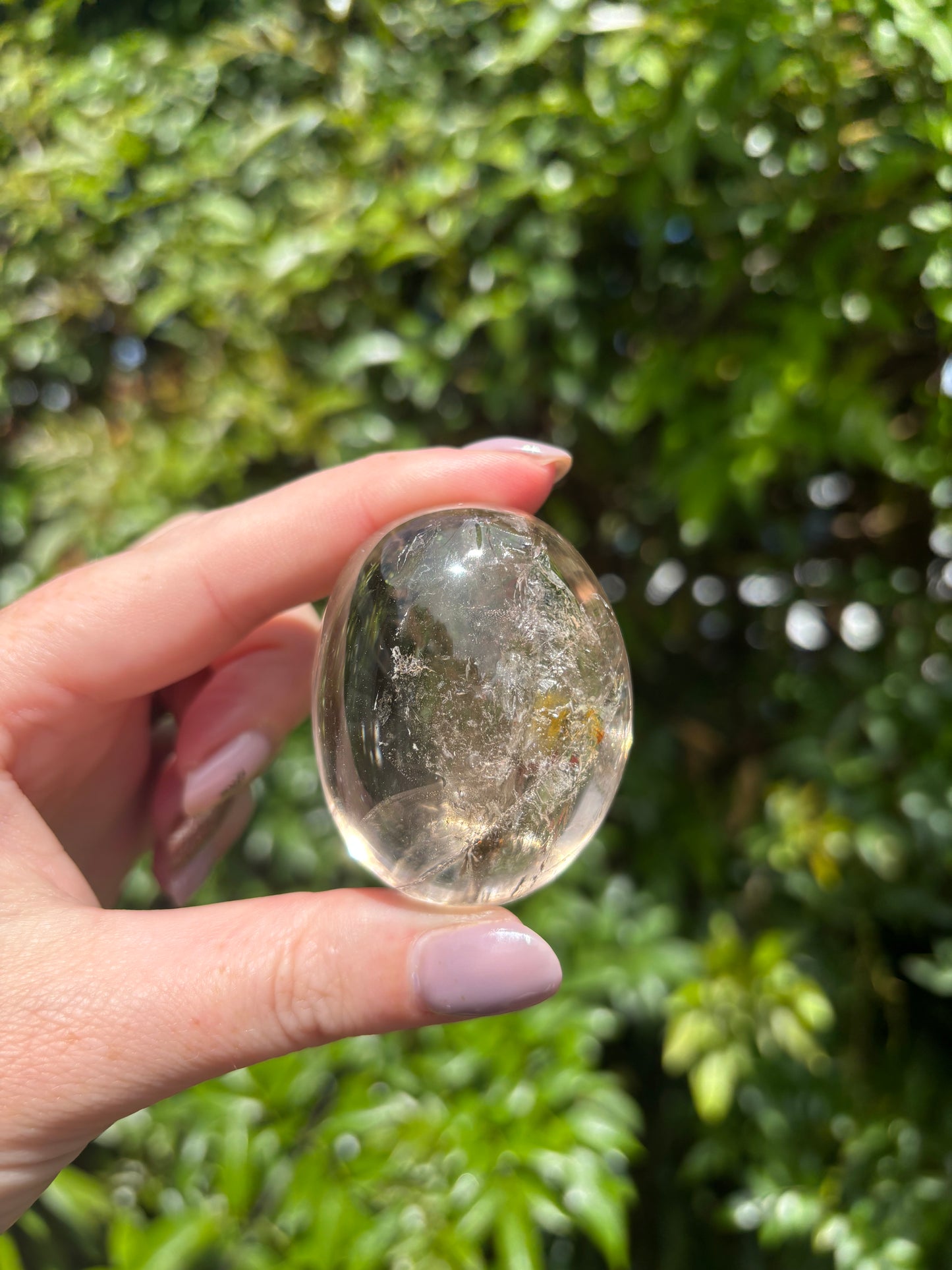Smoky Quartz Palm Stone B
