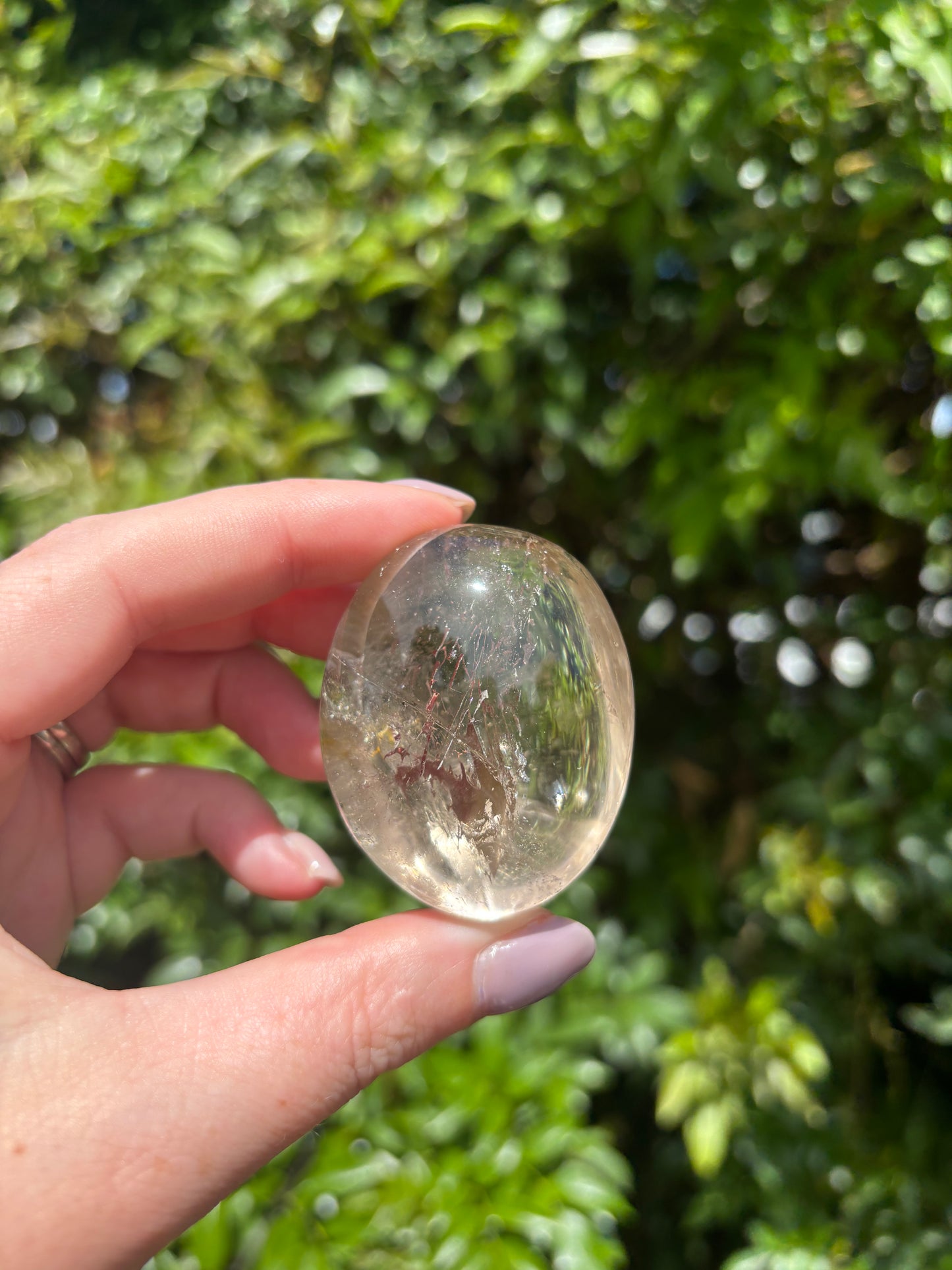 Smoky Quartz Palm Stone B