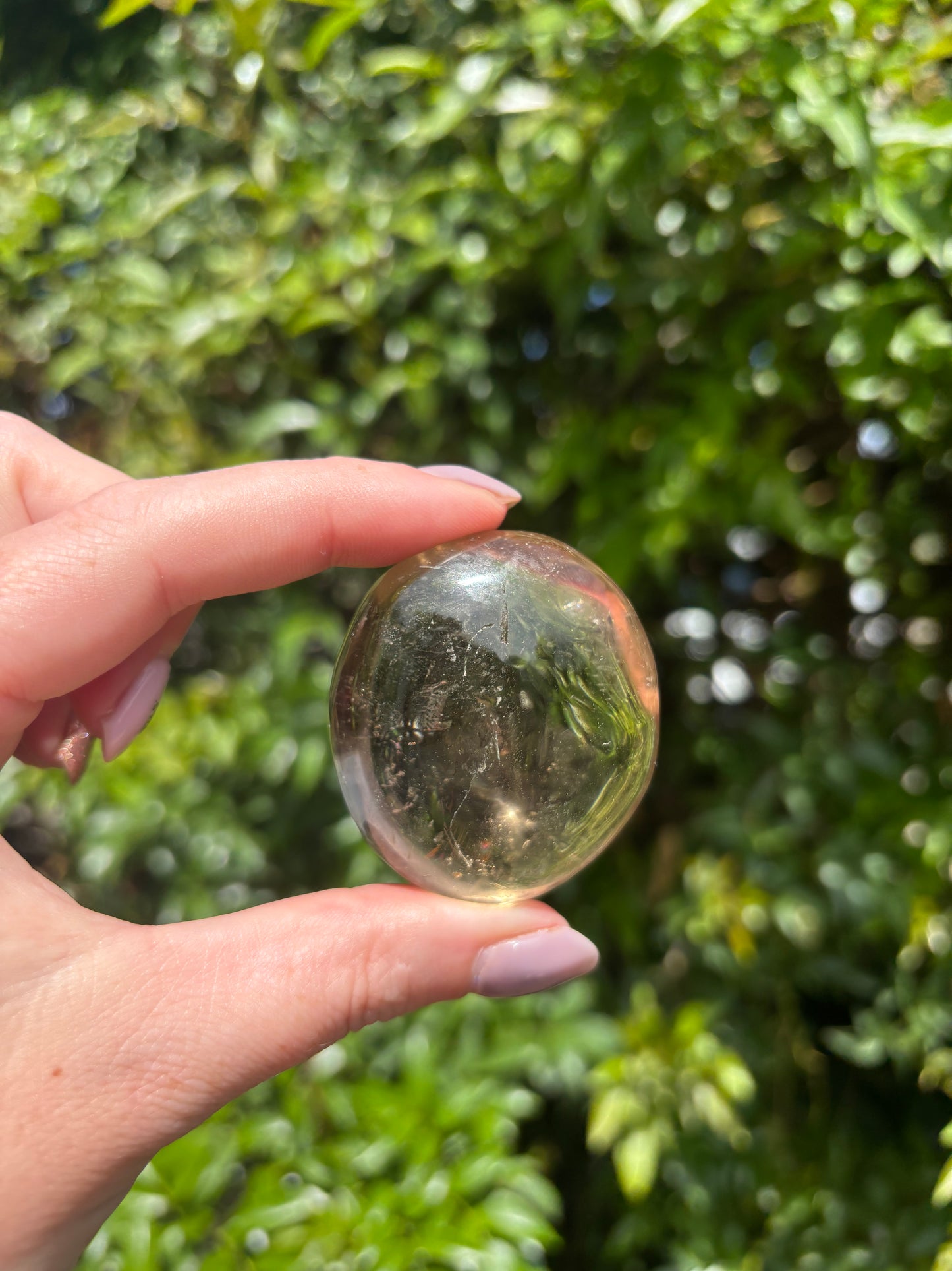 Smoky Quartz Palm Stone D