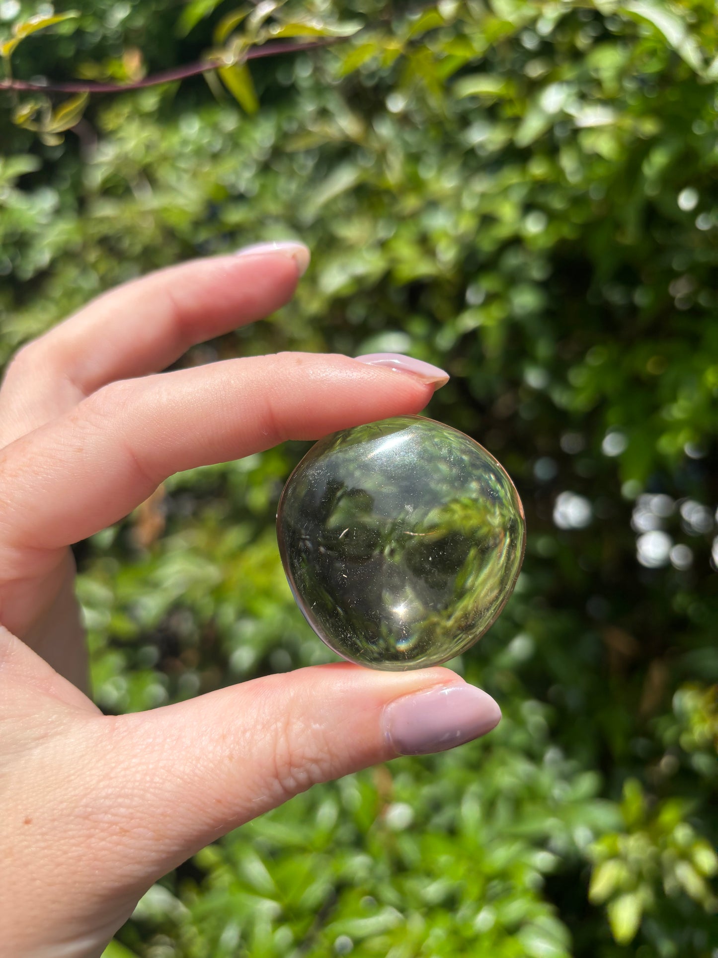 Smoky Quartz Palm Stone G