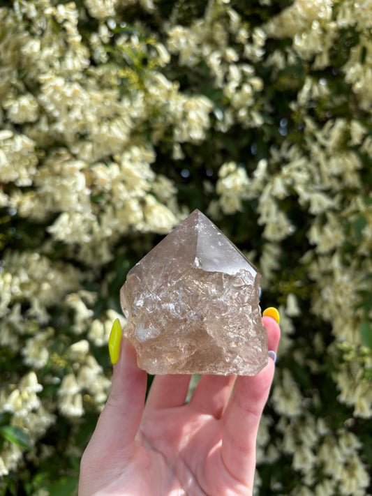 Smoky Quartz Semi Polished Point A