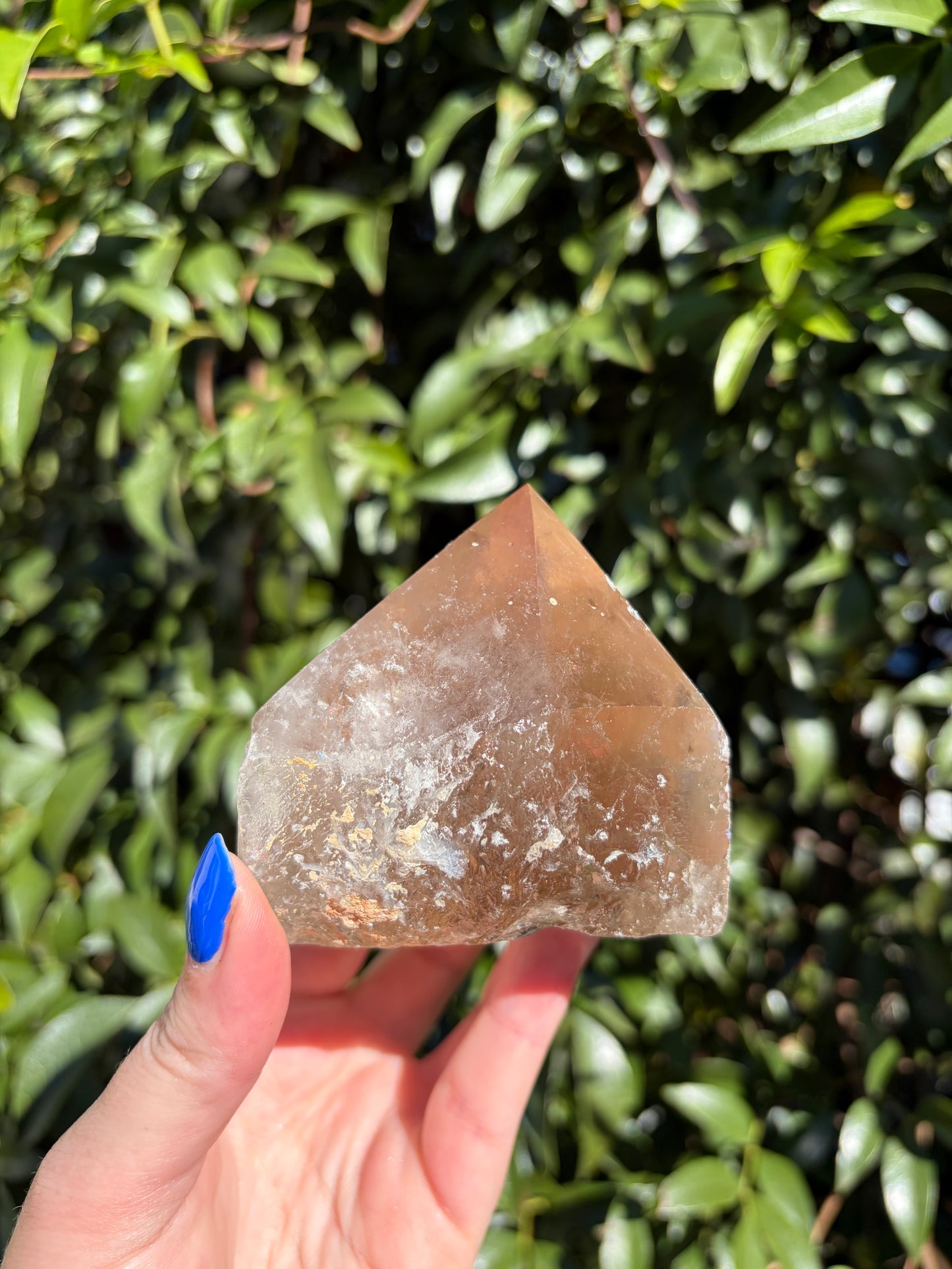 Smoky Quartz Semi Polished Point B
