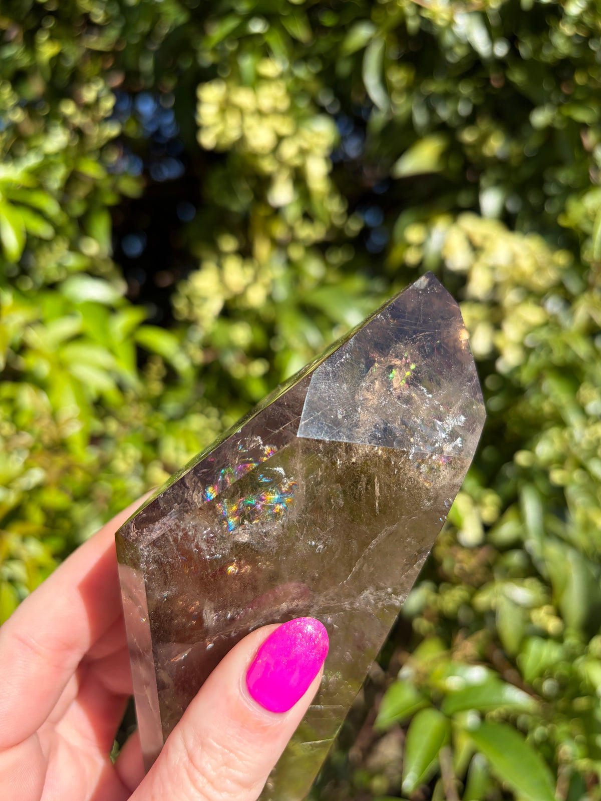 Smoky & Rutilated Quartz Double Terminated Point A