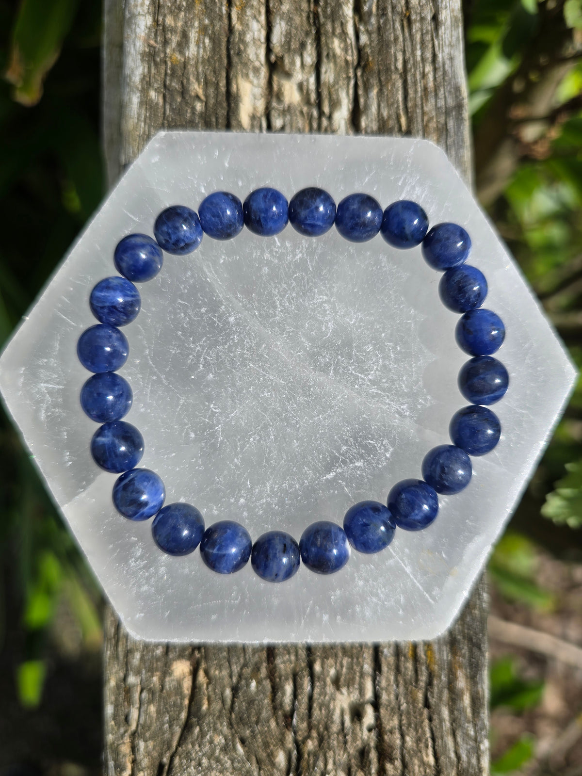 Sodalite | Round Bead Bracelet 8 mm