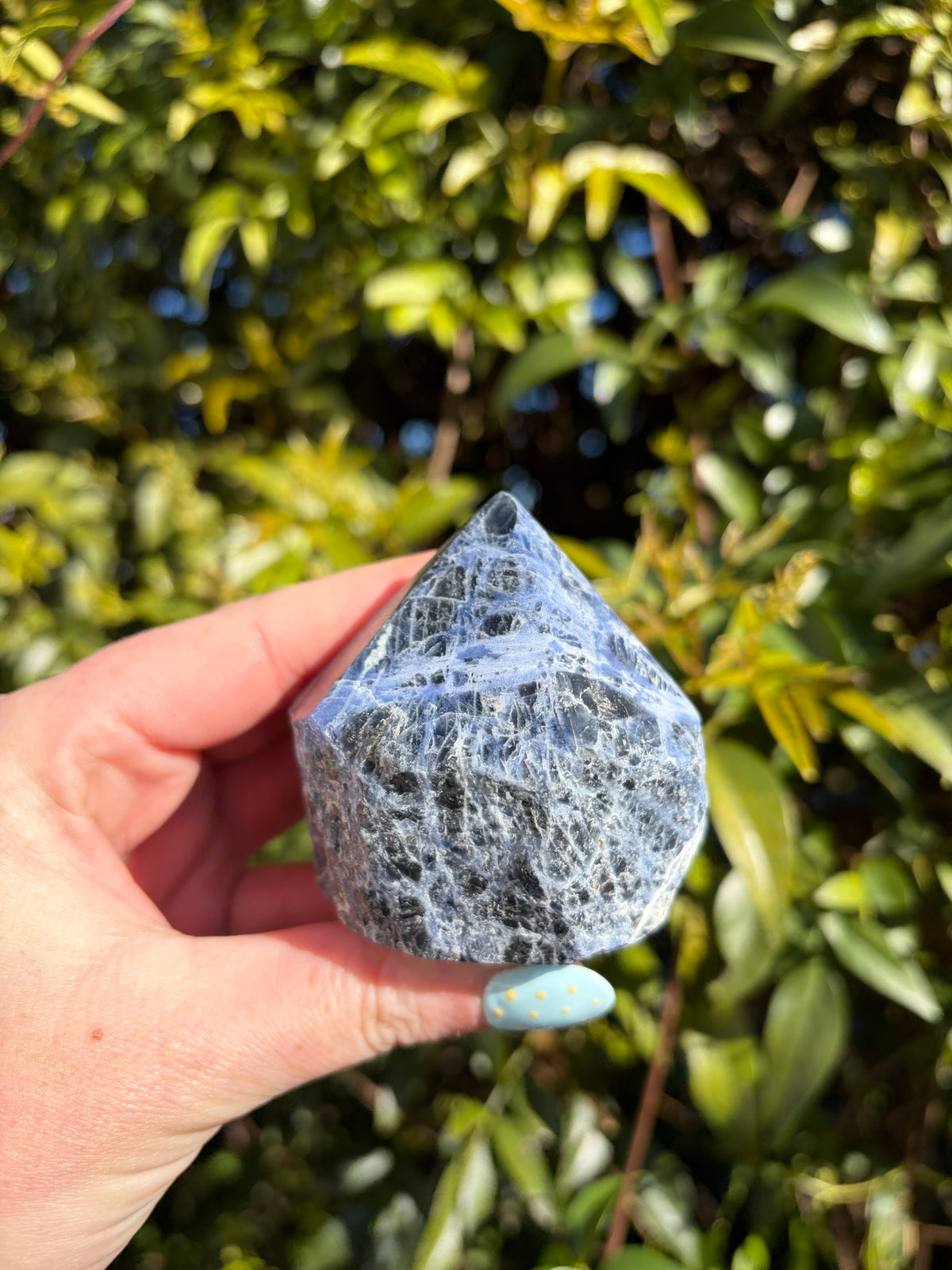 Sodalite Semi Polished Point A