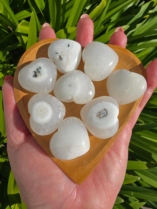 Solar Quartz Small Heart