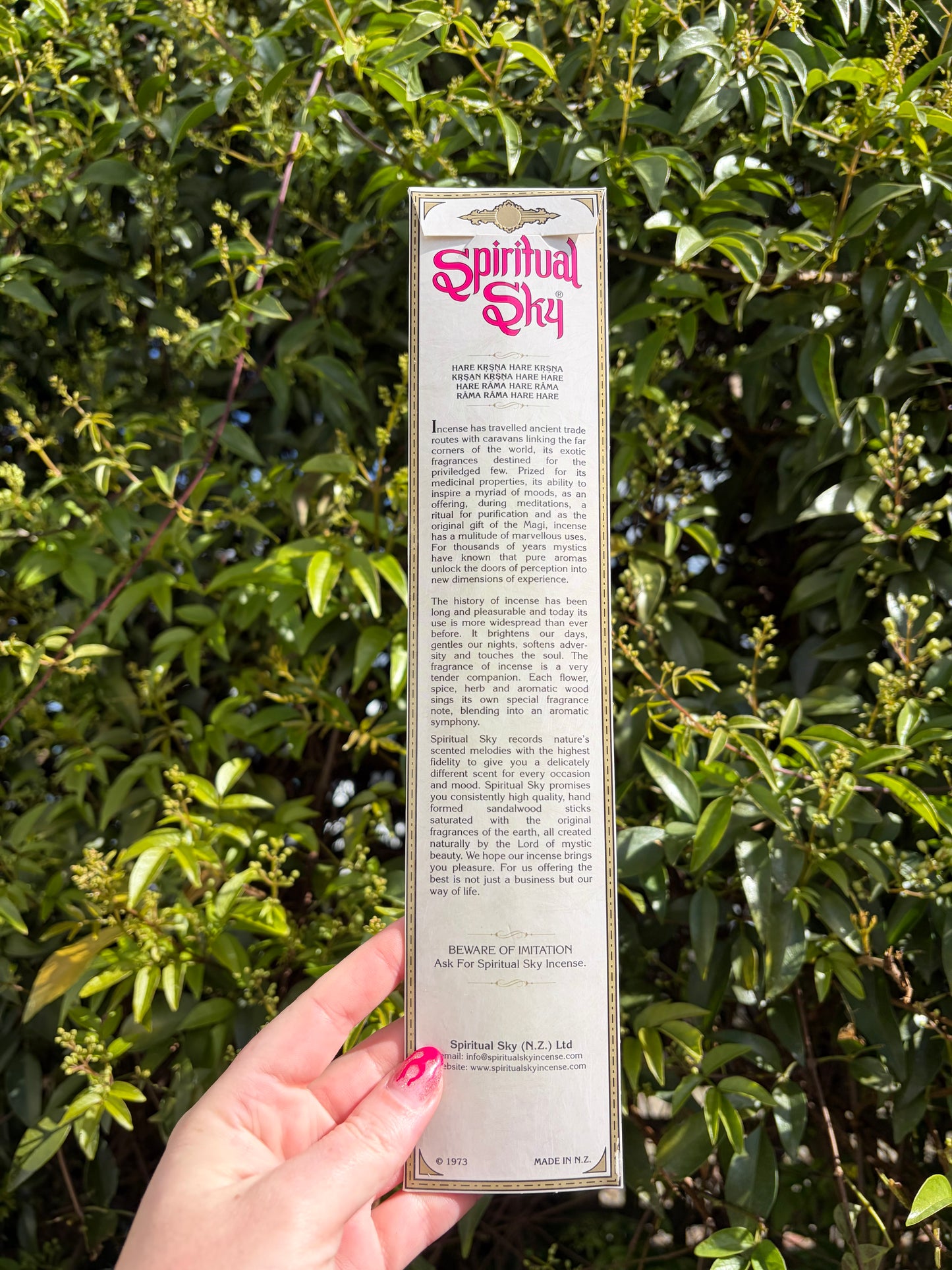 Paradise Spiritual Sky Incense Sticks | NZ Made