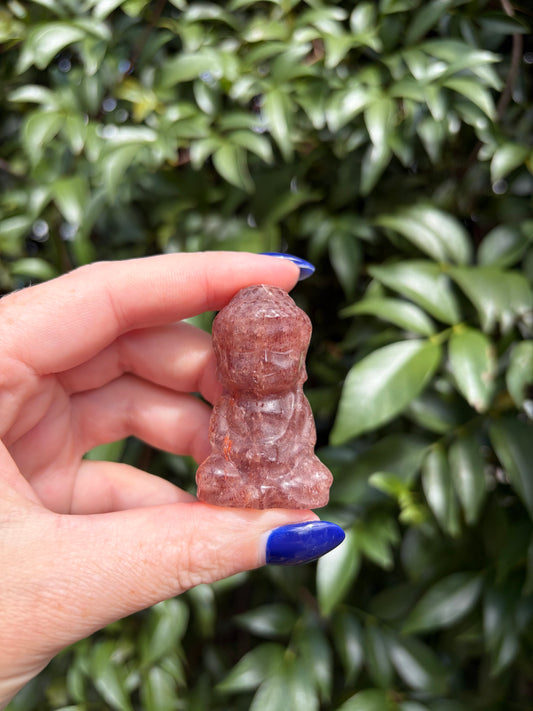 Strawberry Quartz Buddha