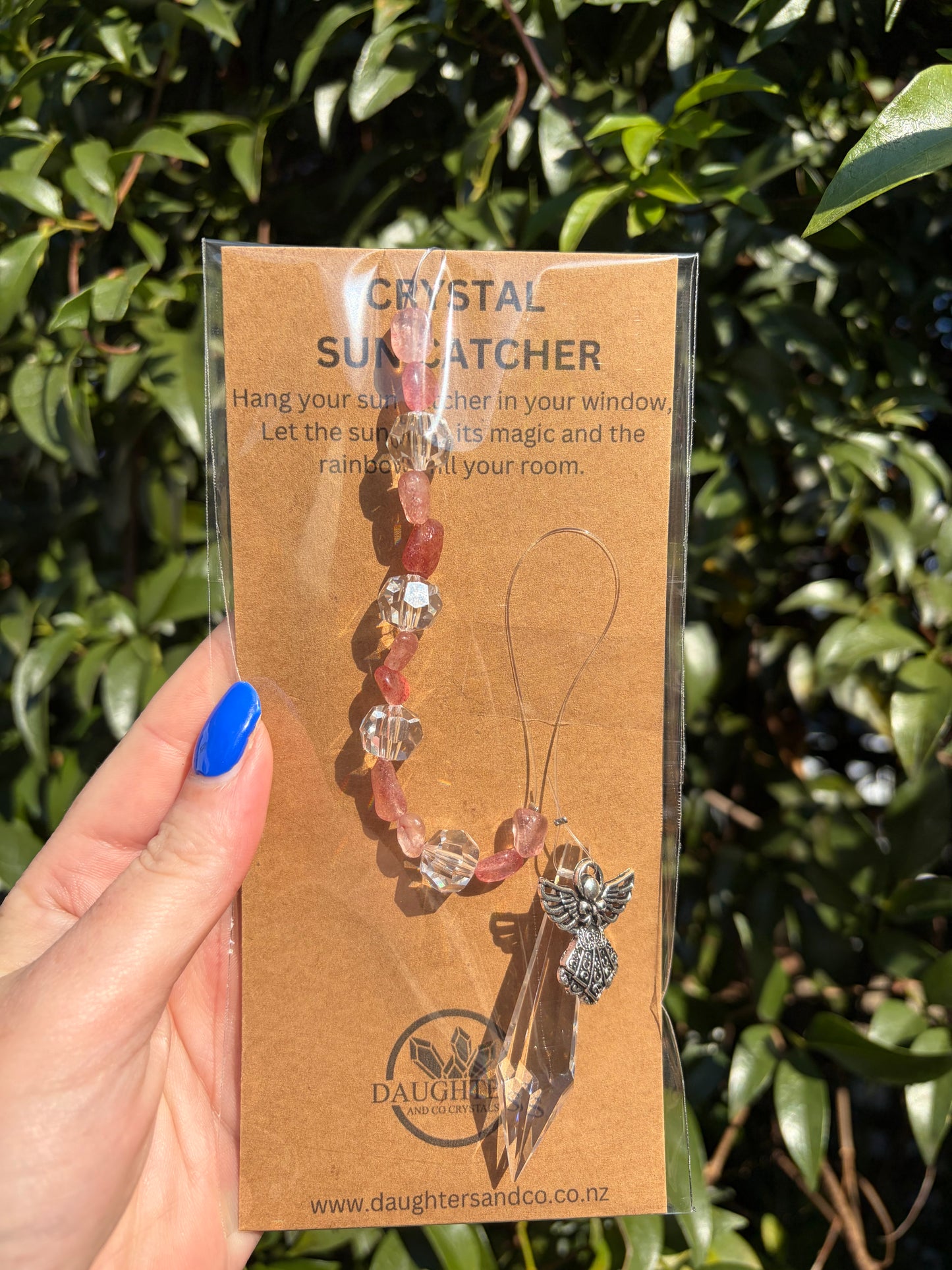 Strawberry Quartz | Point Sun Catcher