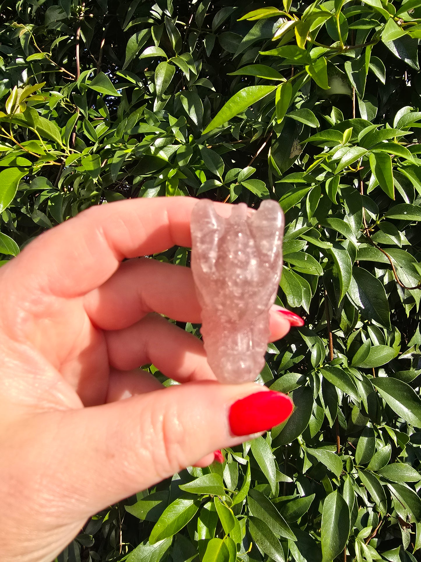 Strawberry Quartz Dragon Head Skull