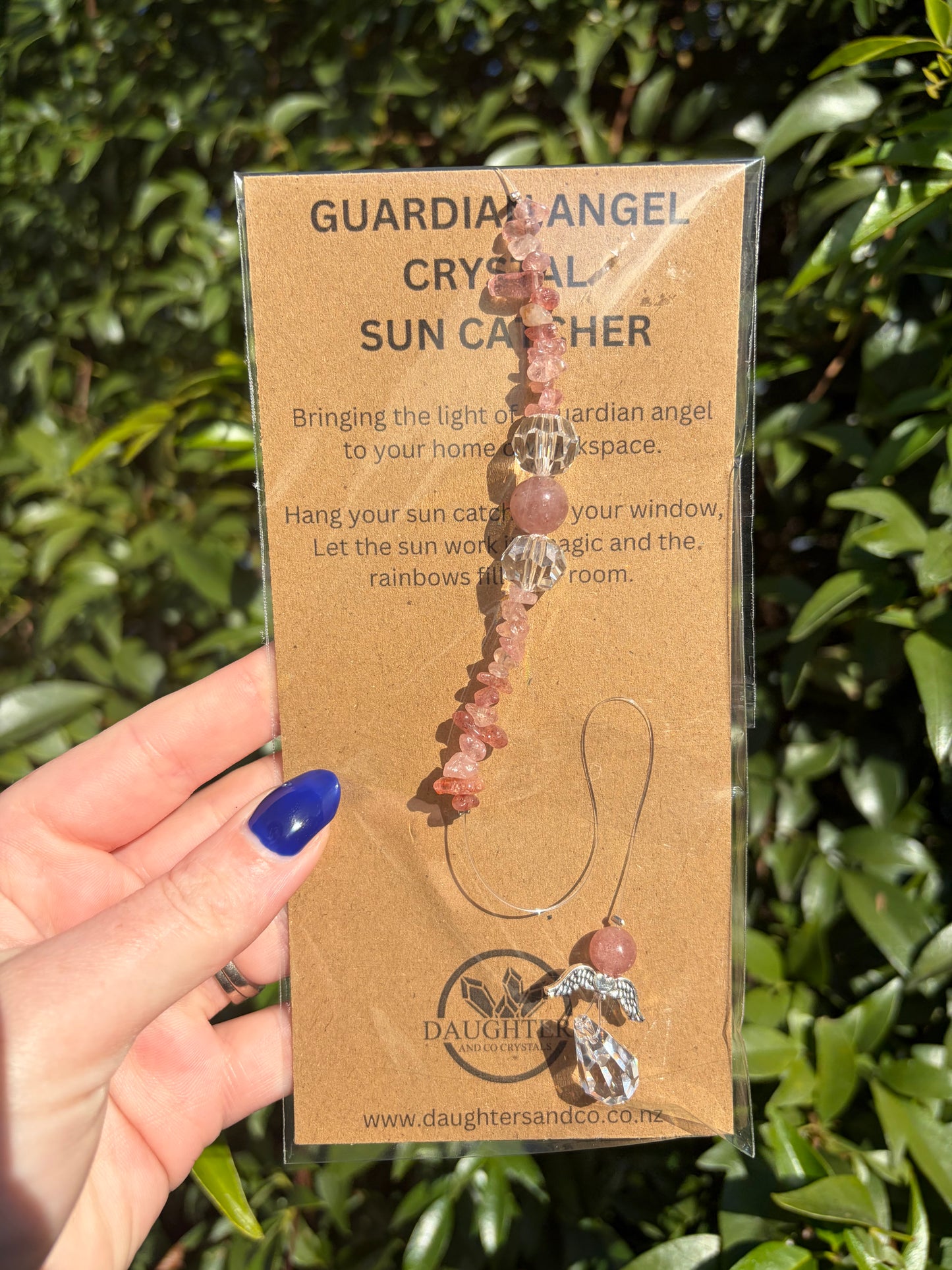Strawberry Quartz | Guardian Angel Sun Catcher