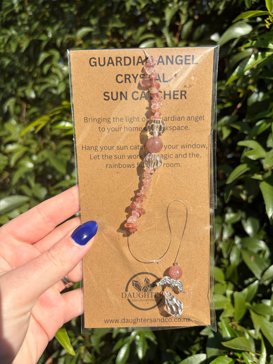 Strawberry Quartz | Guardian Angel Sun Catcher