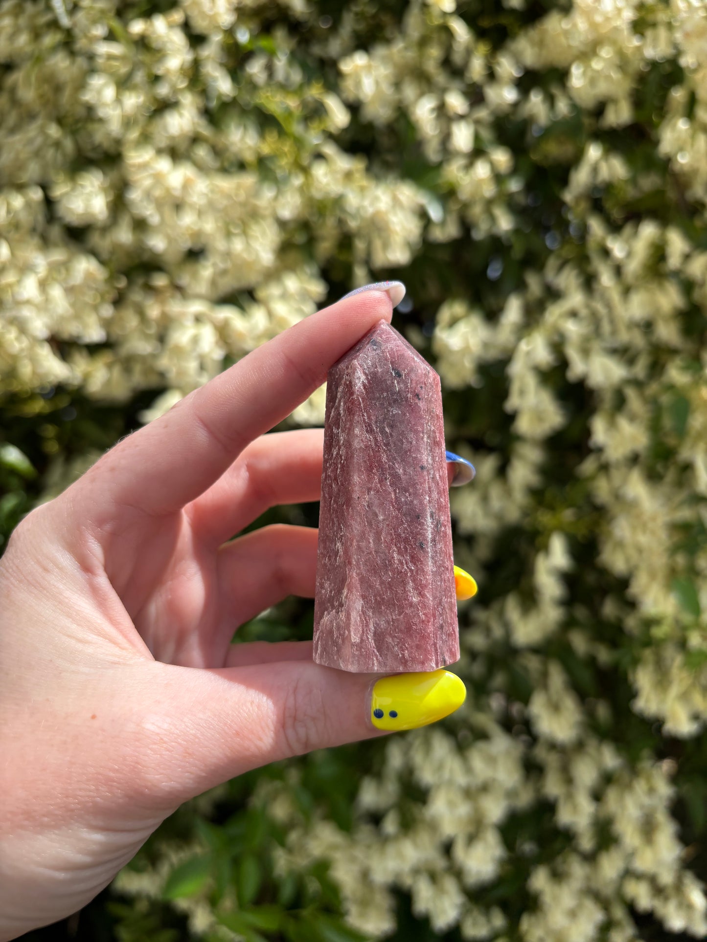 Strawberry Quartz Polished Point A