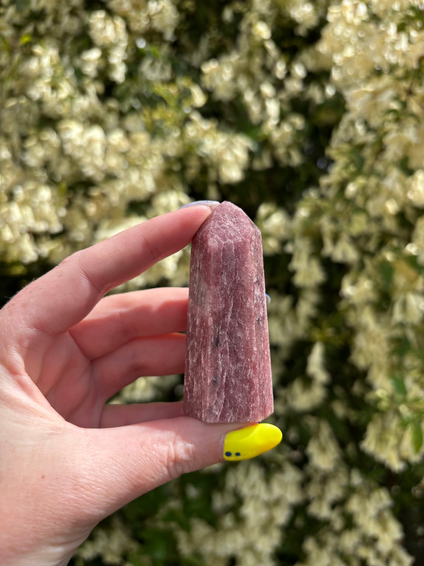 Strawberry Quartz Polished Point A