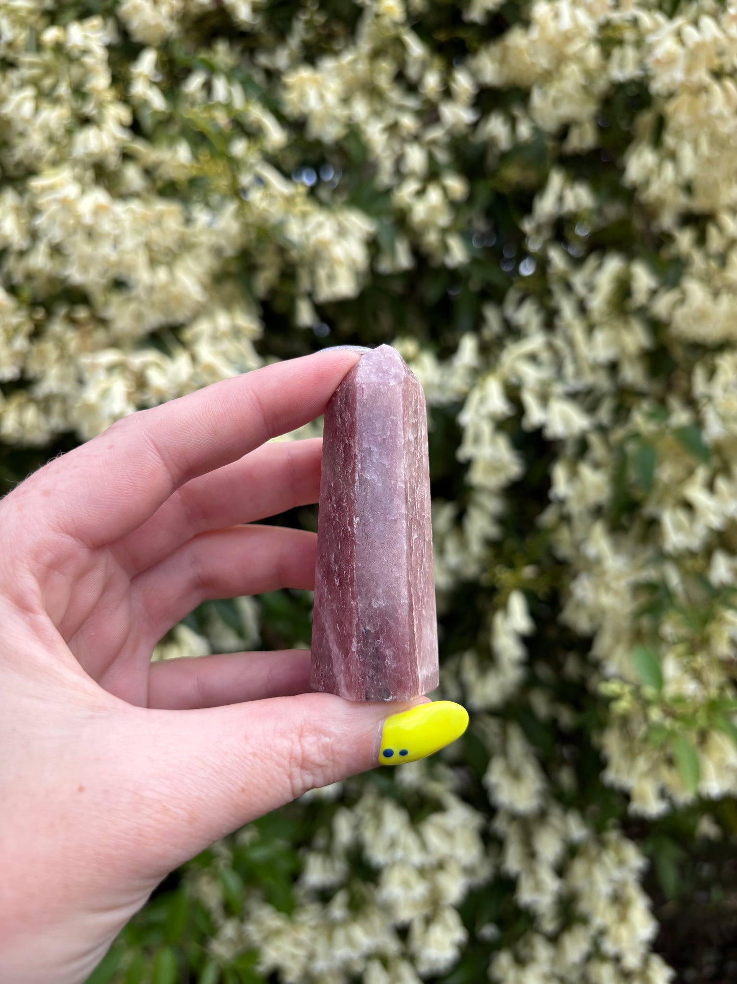Strawberry Quartz Polished Point B