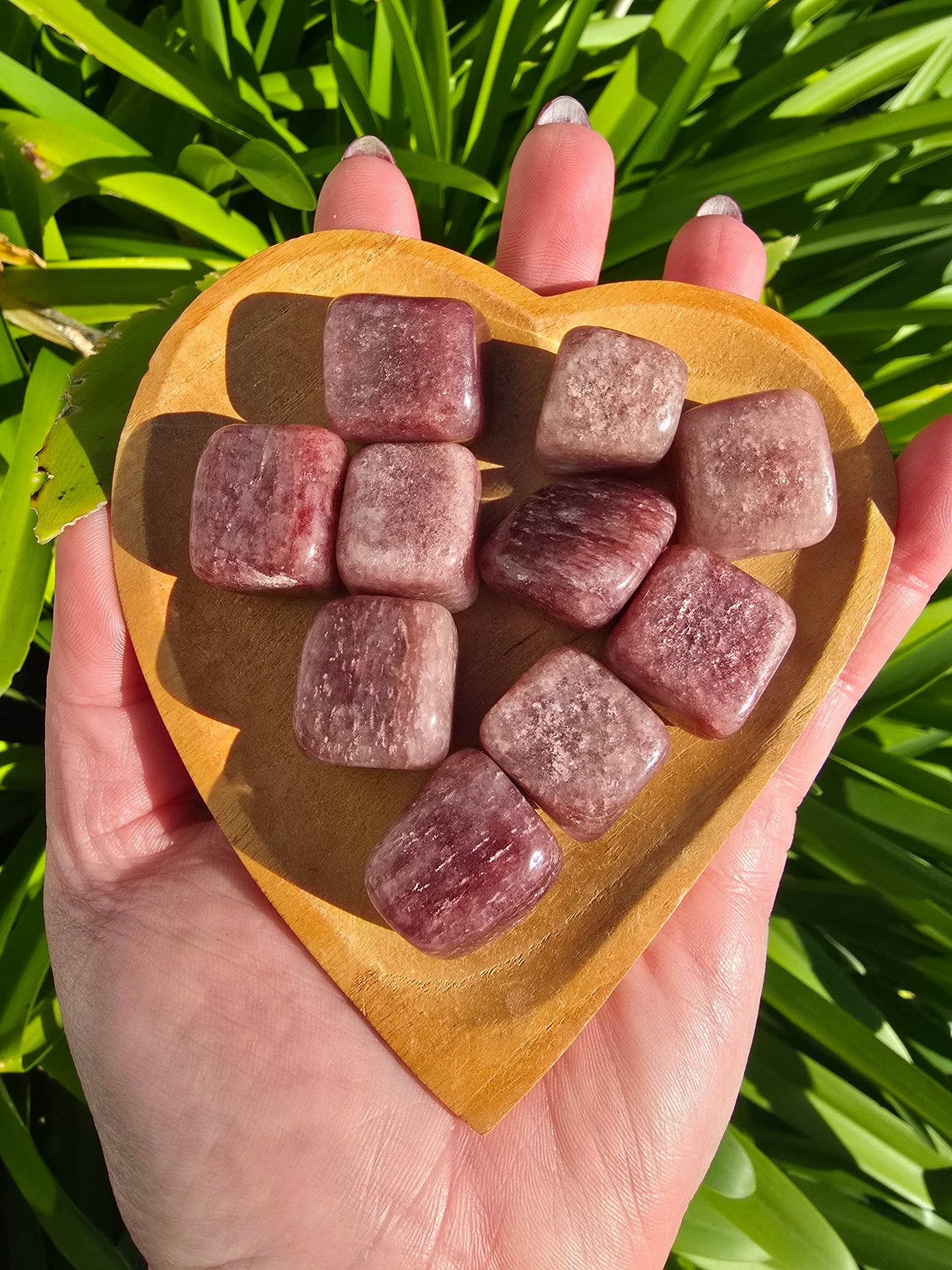 Strawberry Quartz Tumbled Stones 10 Pack Valued at $40