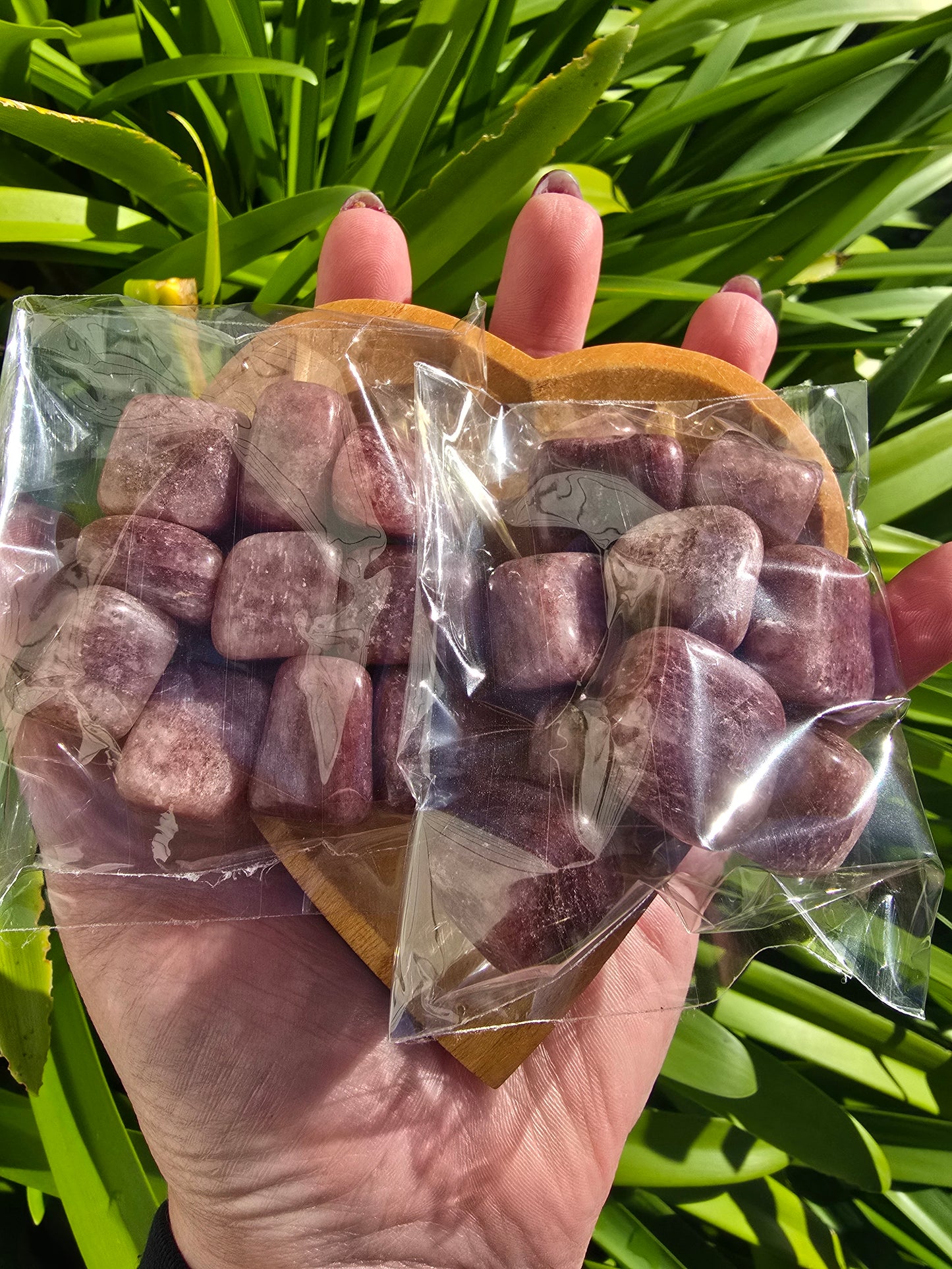 Strawberry Quartz Tumbled Stones 10 Pack Valued at $40