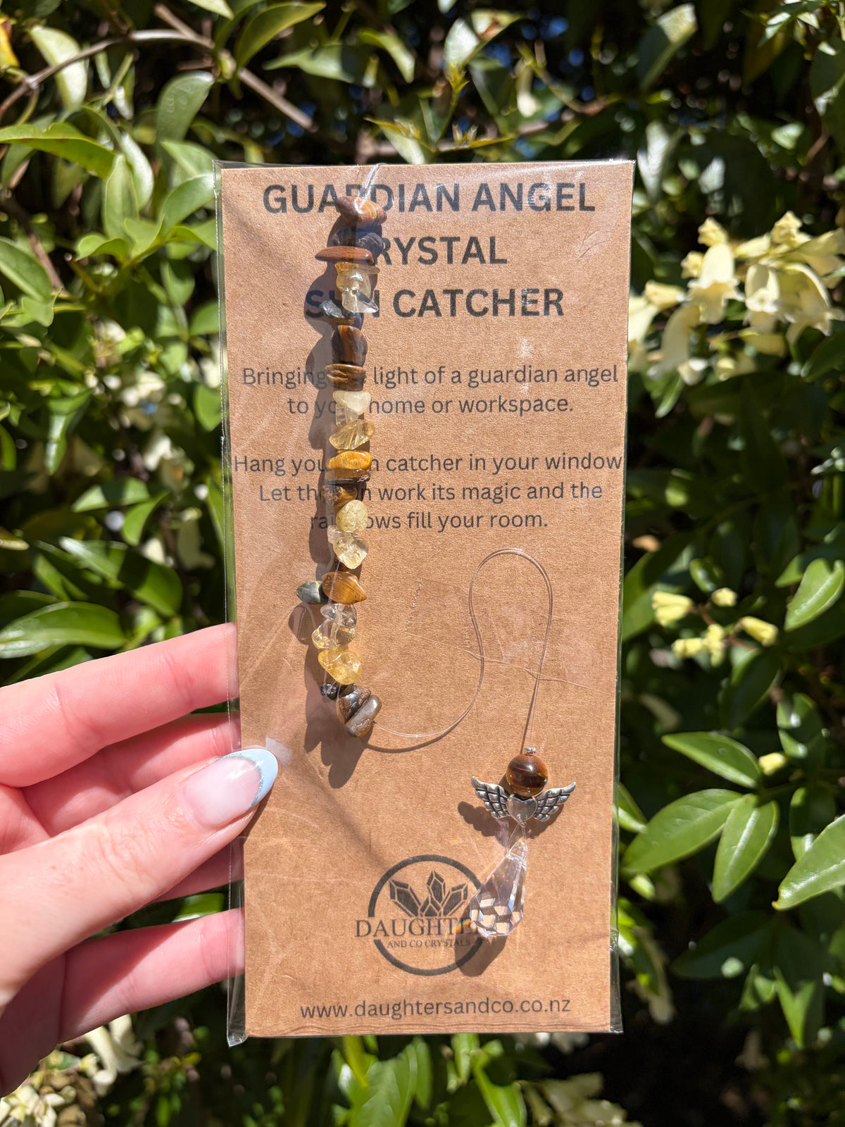 Tigers Eye & Citrine | Guardian Angel Sun Catcher