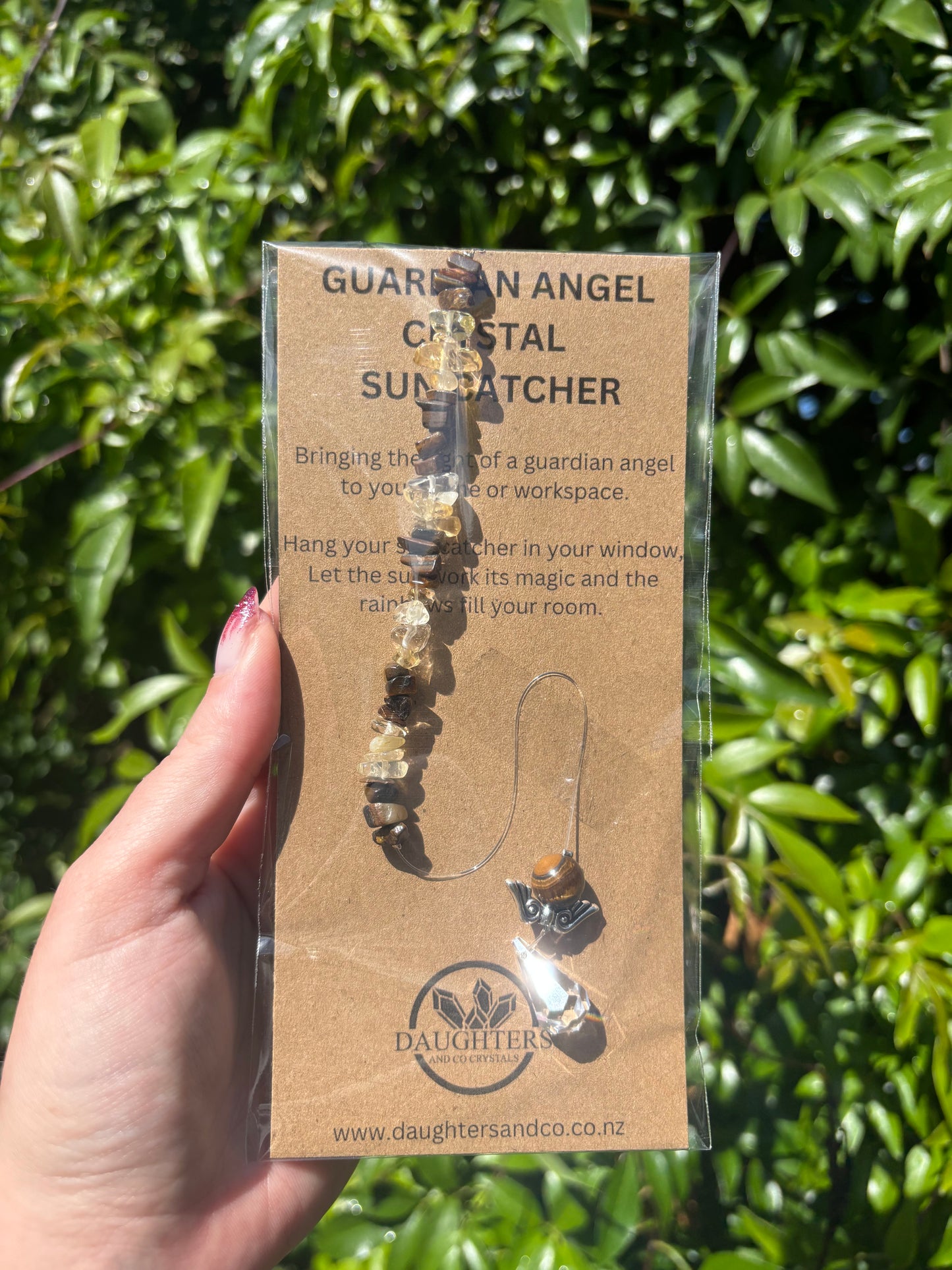 Tigers Eye & Citrine | Guardian Angel Sun Catcher