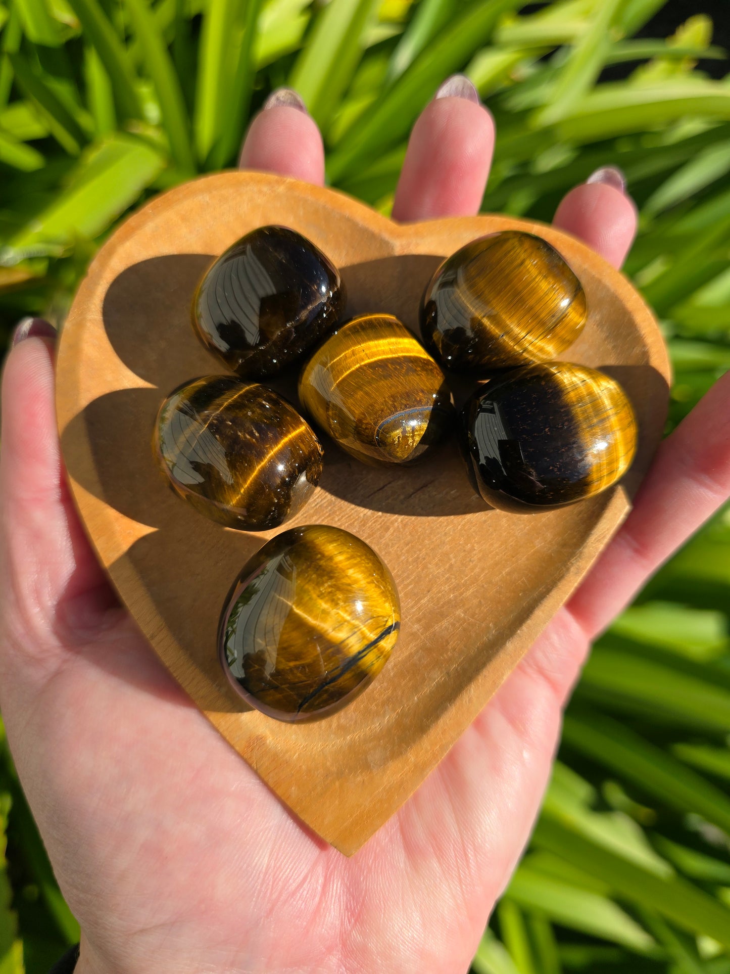 Tigers Eye Tumbled Stone Large | A Grade