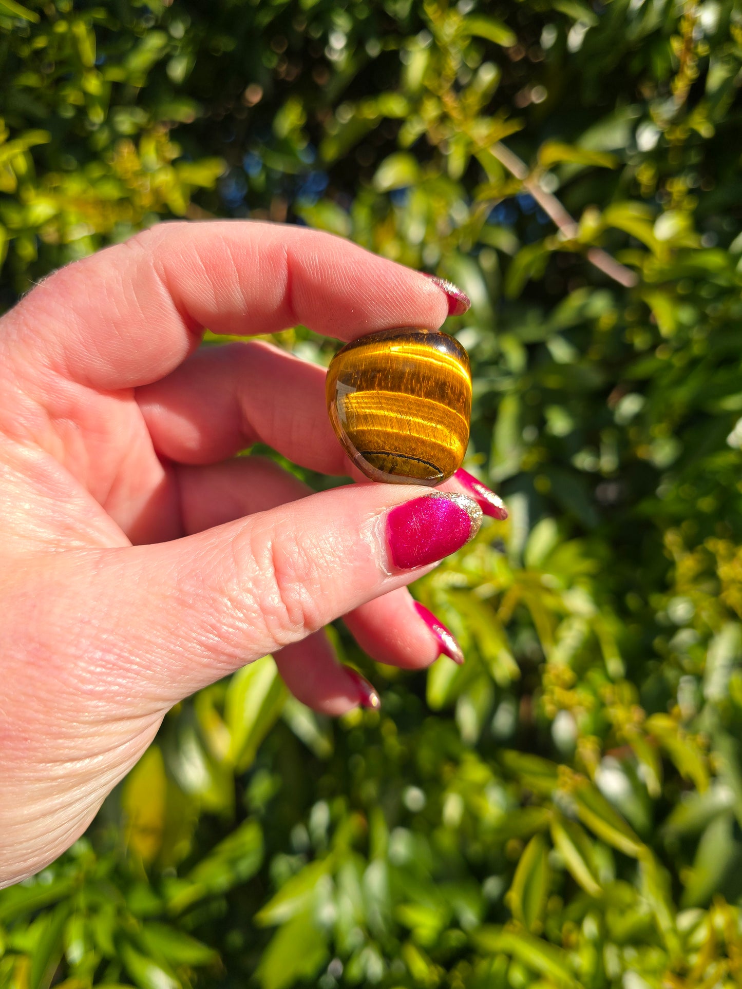 Tigers Eye Tumbled Stone Large | A Grade