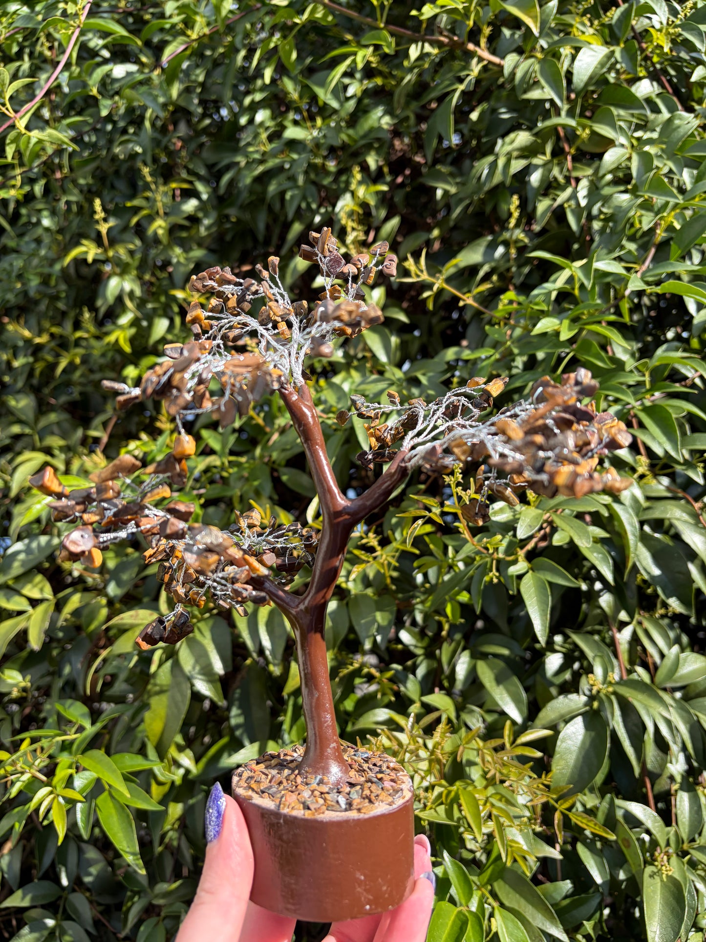 Tigers Eye Crystal Tree Large
